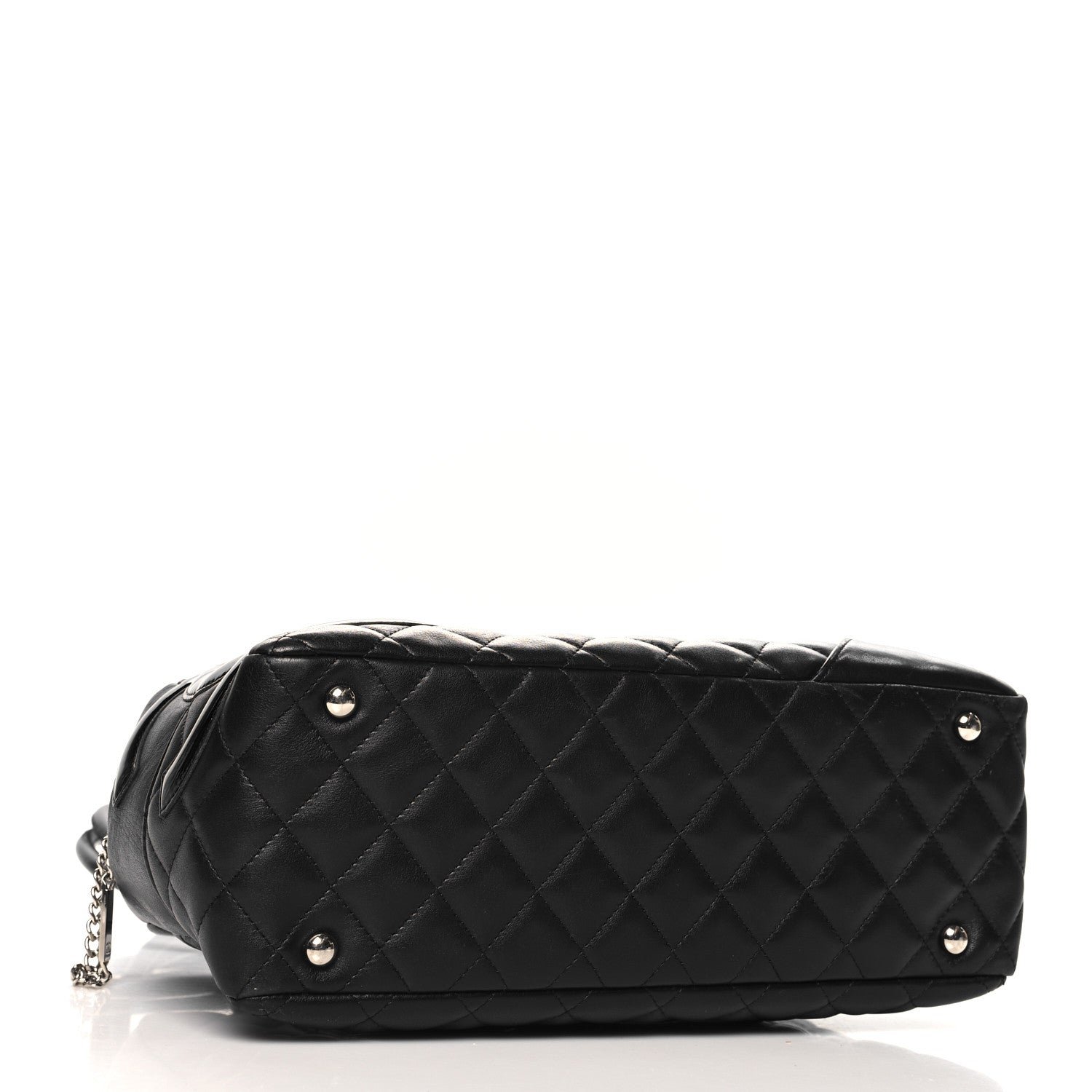 Calfskin Quilted Large Cambon Bowler Black - Image 4