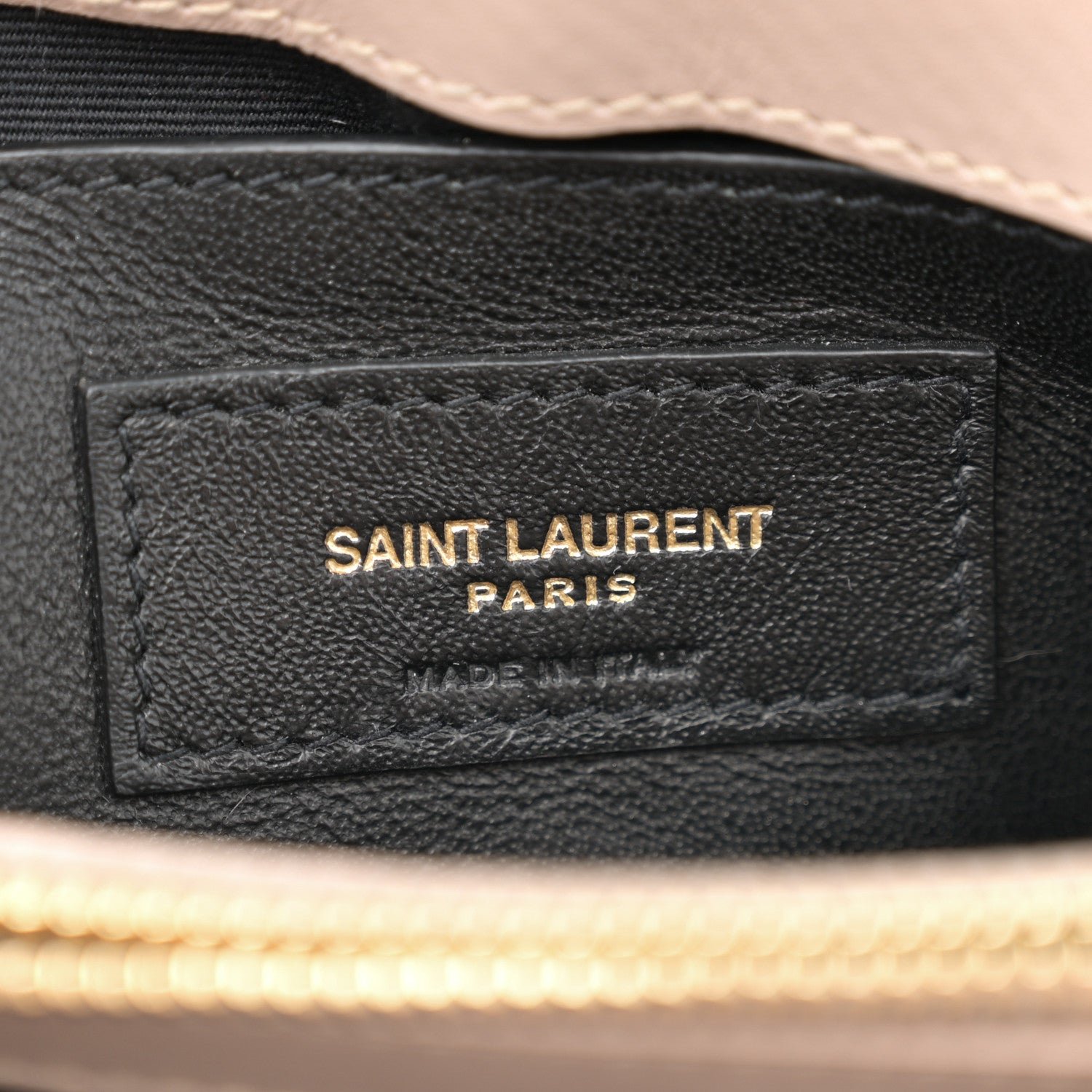 Calfskin Y Quilted Monogram Small Loulou Chain Satchel Taupe - Image 6