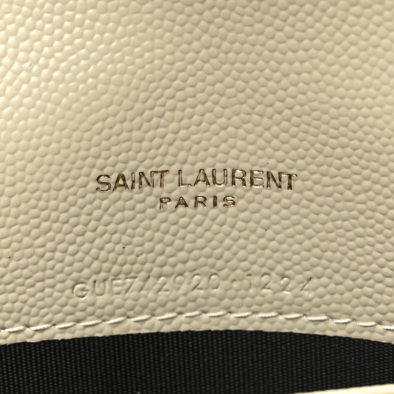 Grain De Poudre Matelasse Chevron Monogram Envelope Chain Wallet Crema Soft - Image 6