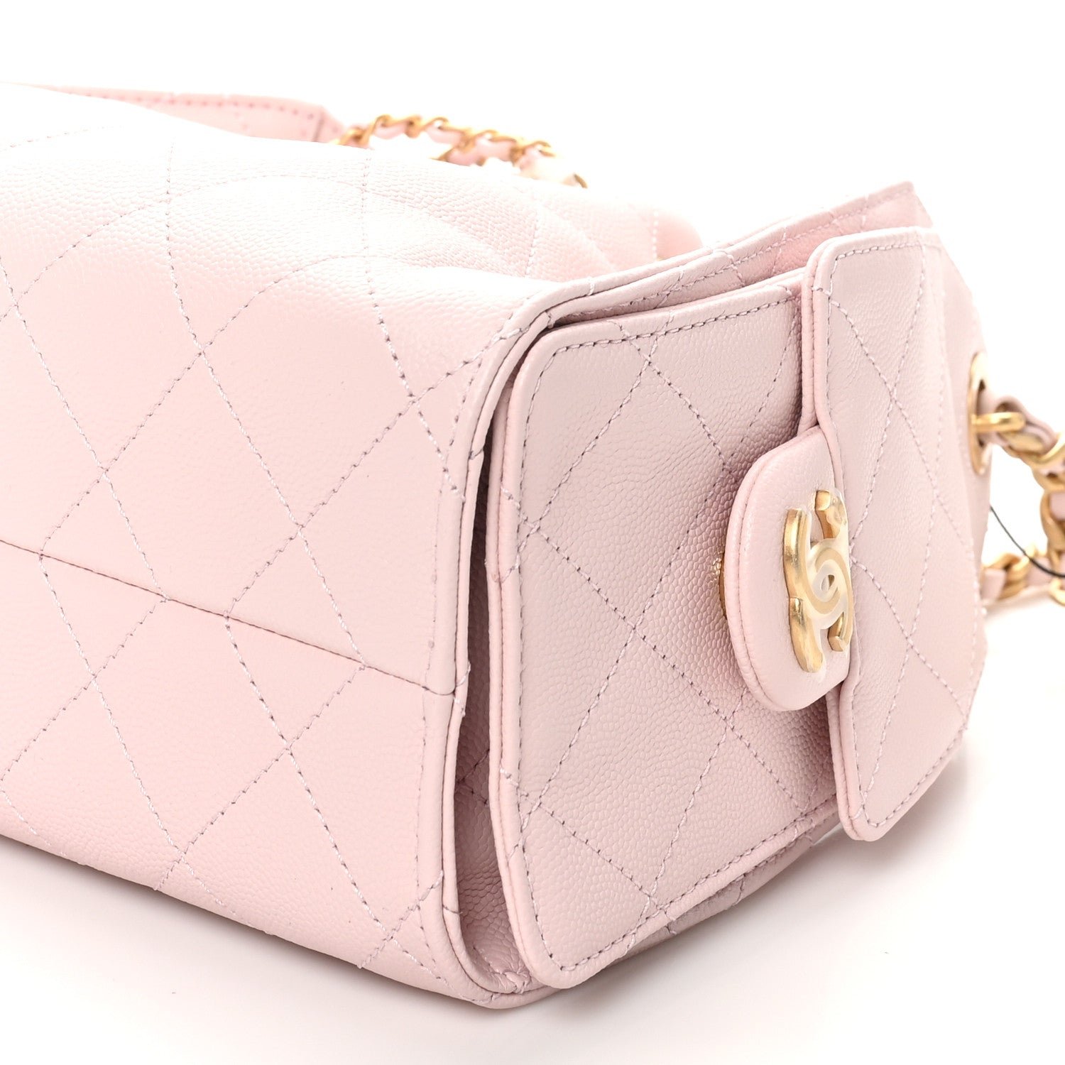 Caviar Quilted Mini Chanel 25 Handbag Light Pink - Image 10
