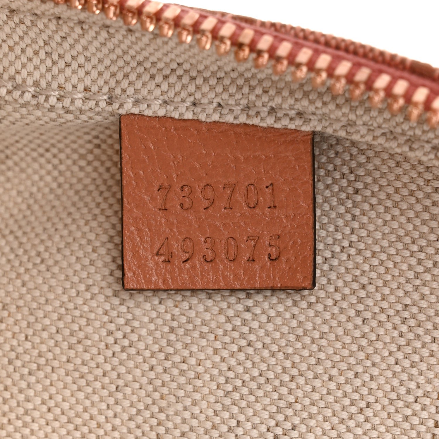 Monogram Textured Dollar Calfskin Mini Ophidia Crossbody Cloche Rose Pink - Image 8