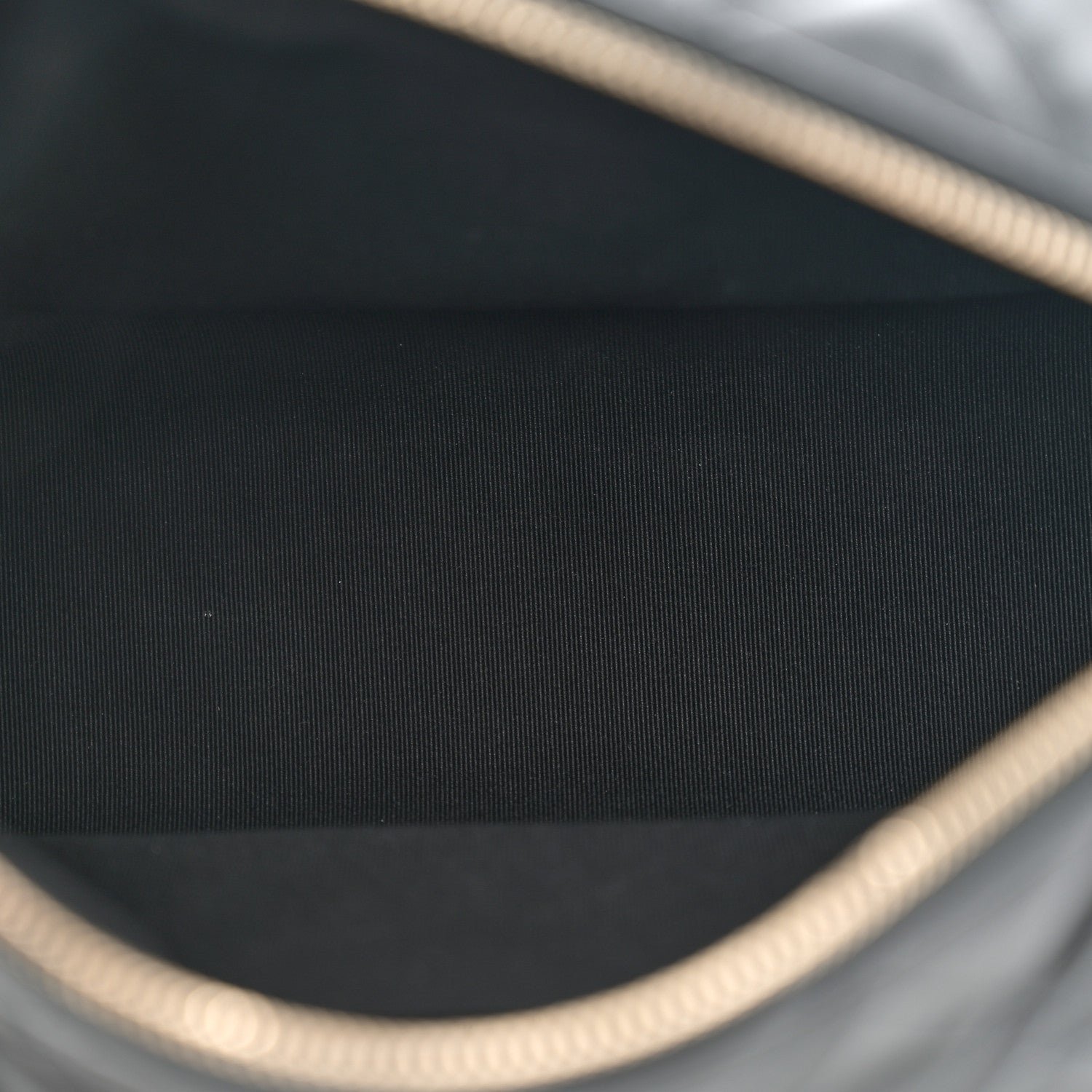 Shiny Crumpled Lambskin Quilted Medium Preppy Pocket Camera Case Black - Image 5