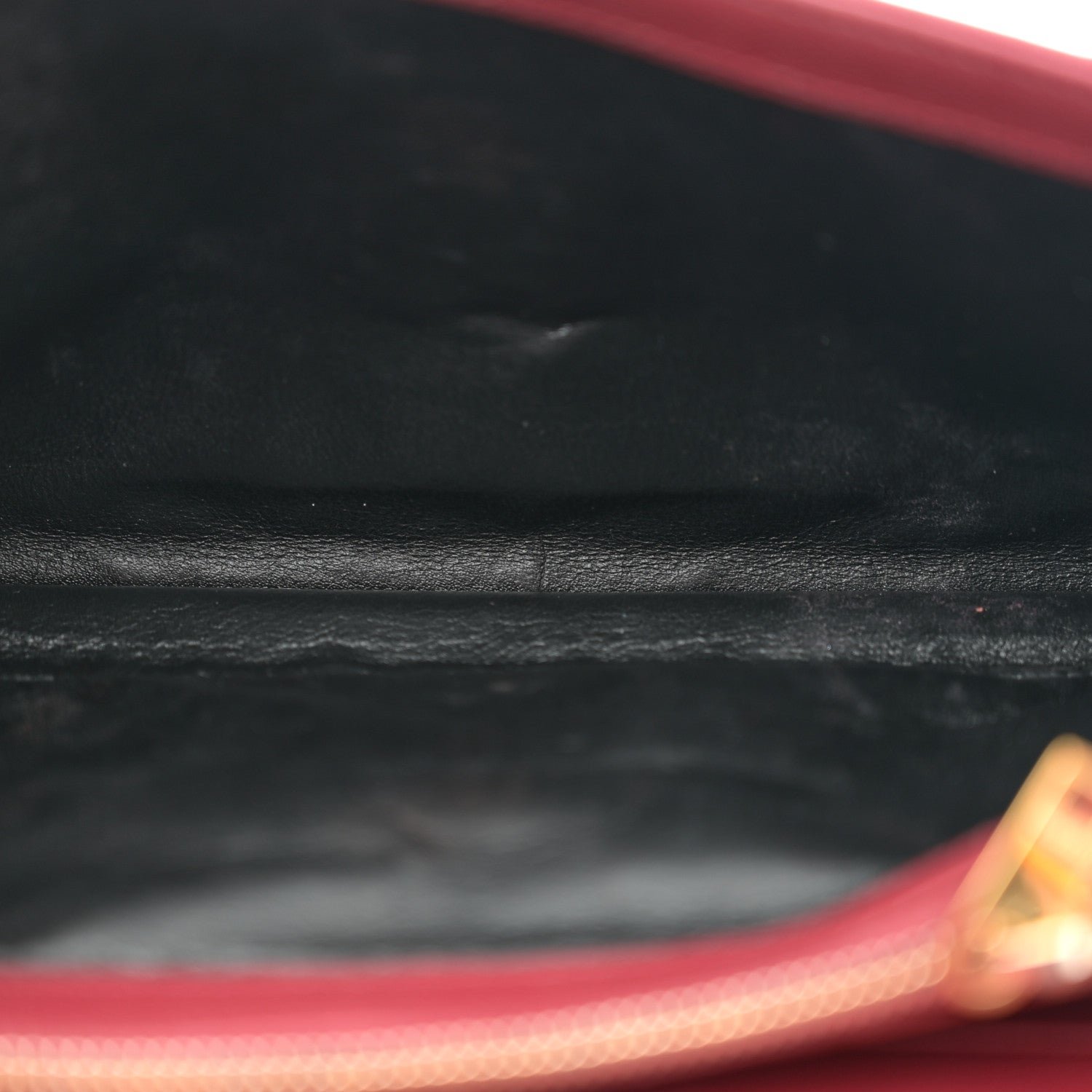 Grain De Poudre Matelasse Chevron Monogram Chain Wallet Opyum Red - Image 5