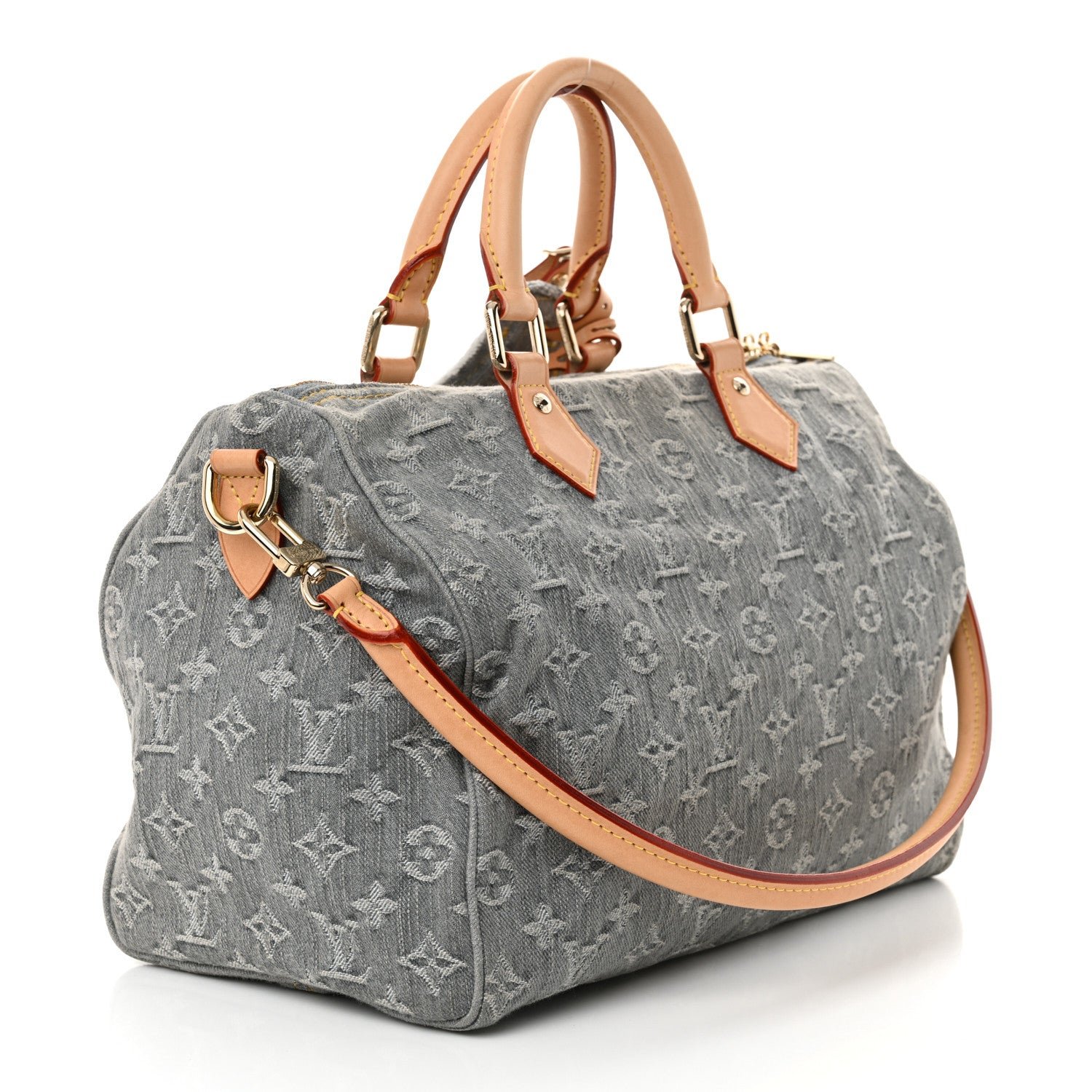 Monogram Denim Speedy Soft 30 Washed Gray - Image 3