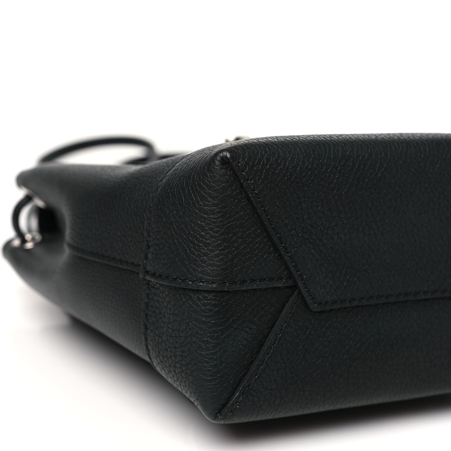 Calfskin Lockme Mini Backpack Black - Image 8