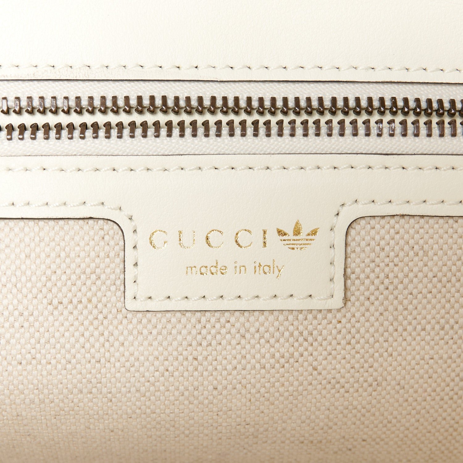 X Adidas Calfskin Matelasse Small GG Marmont Shoulder Bag Off White - Image 6