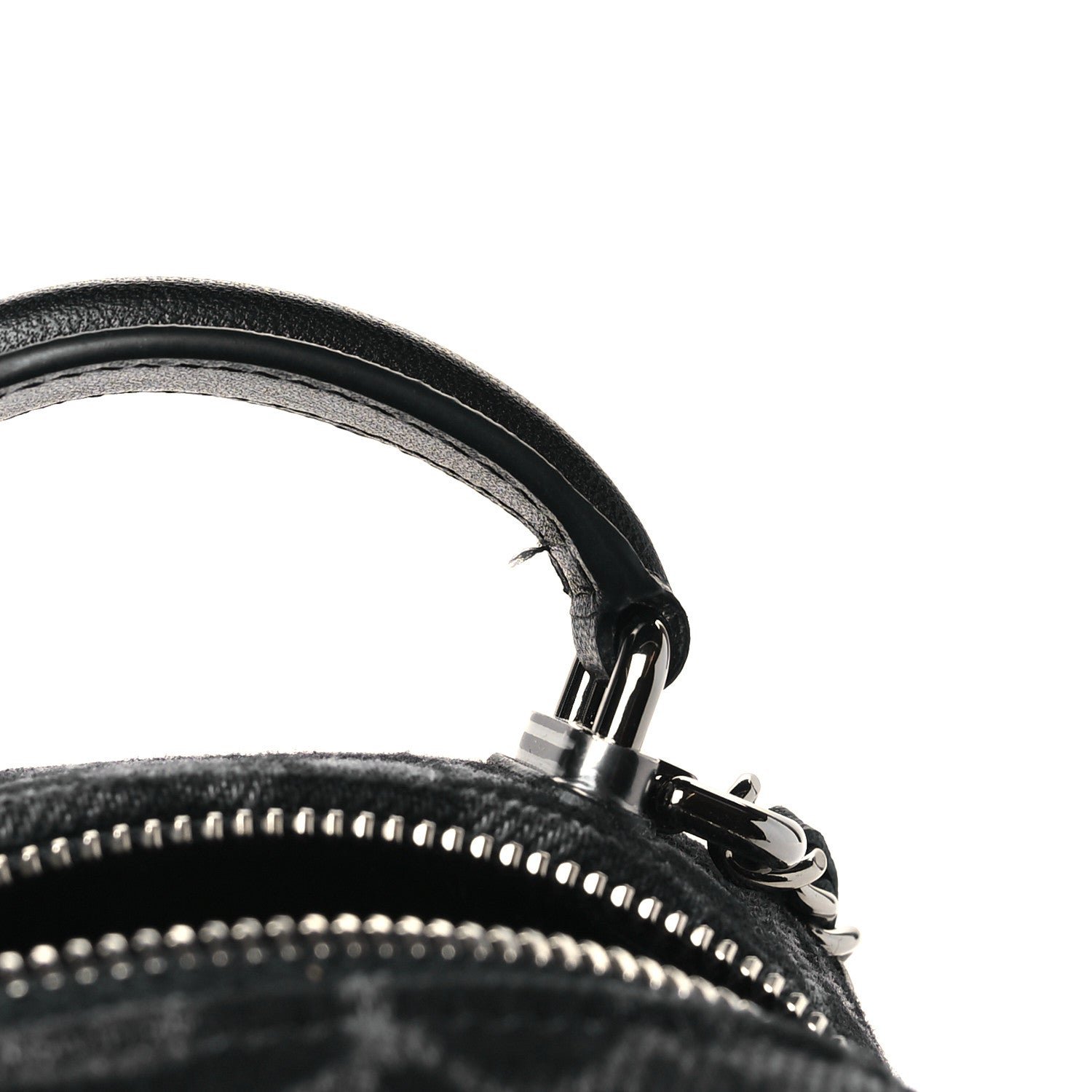 Denim Quilted Flower CC Mini Classic Backpack Black - Image 11