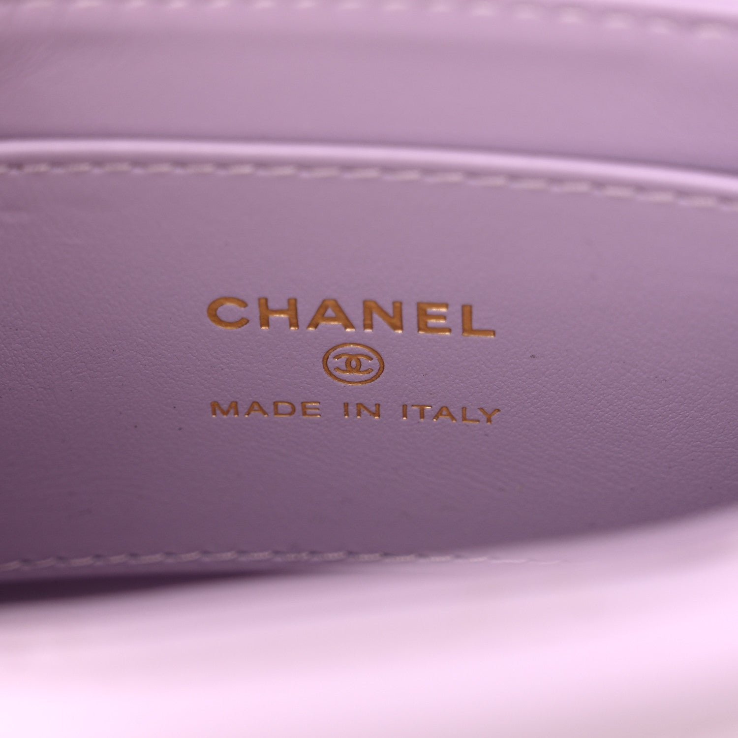 Shiny Aged Calfskin Quilted Mini Nano Kelly Shopper Lilac - Image 6