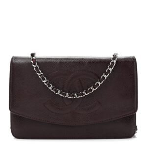 Caviar Timeless CC Wallet On Chain WOC Dark Brown