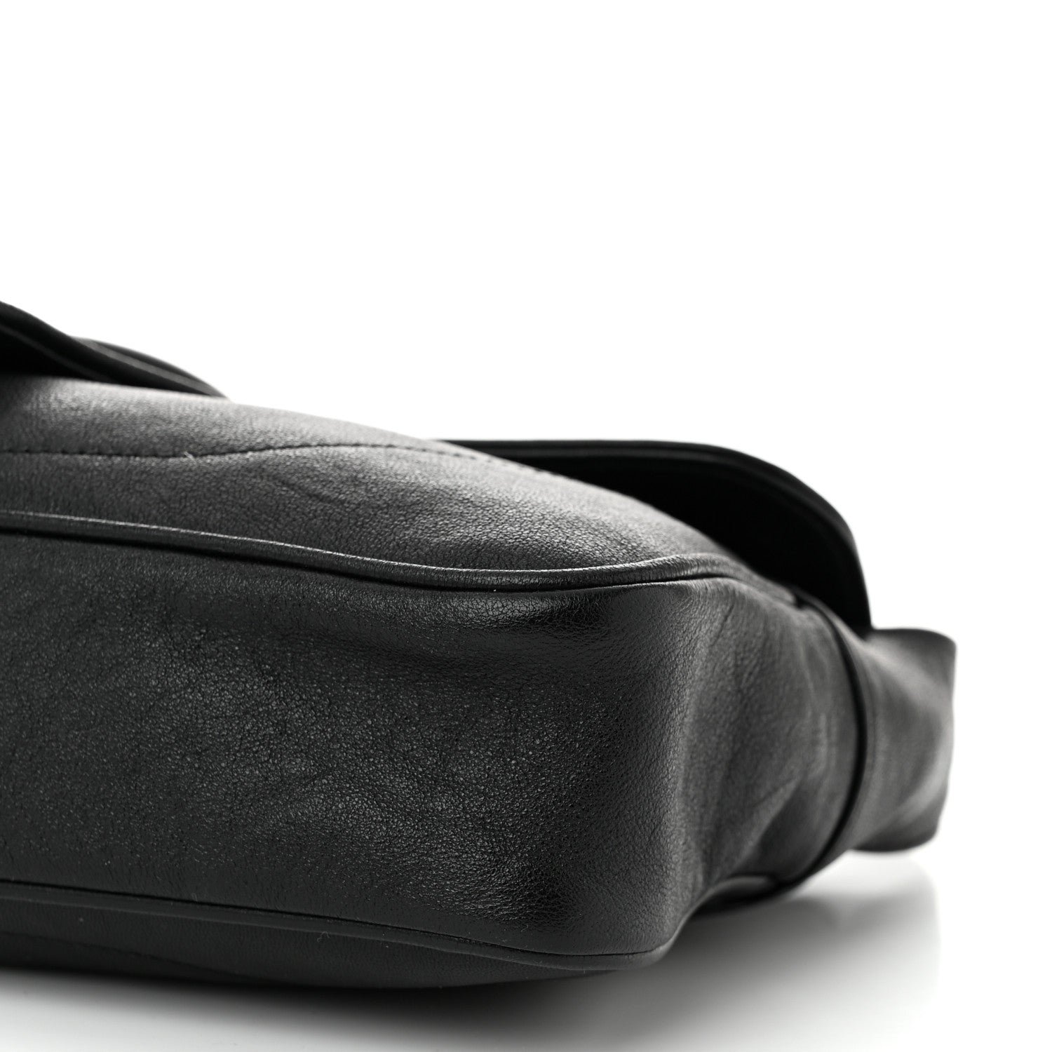 Goatskin Small GG Monochrome Aphrodite Shoulder Bag Black - Image 10