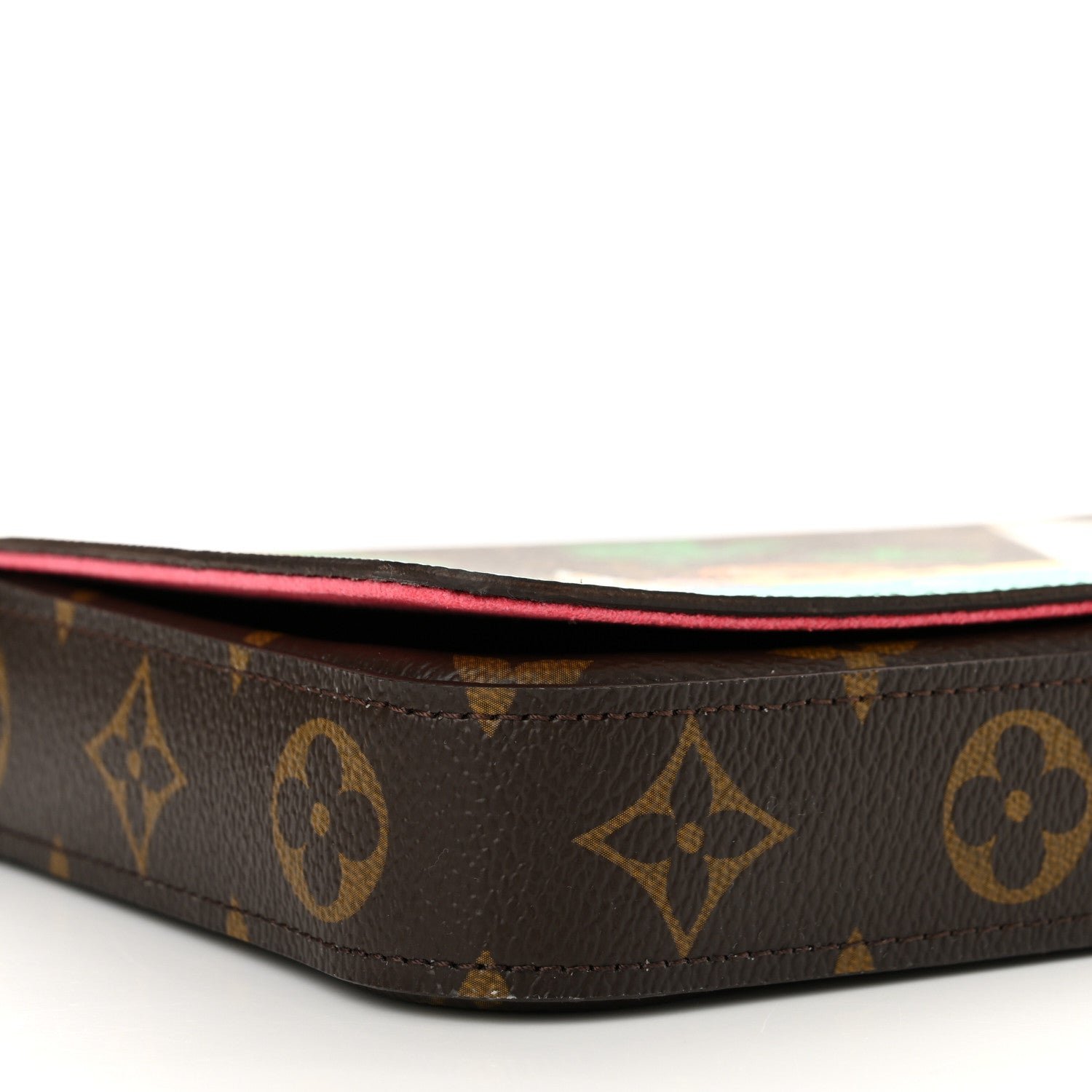 Monogram 2023 Christmas Animation Sailing Pochette Felicie Chain Wallet Dragonfruit Pink - Image 8