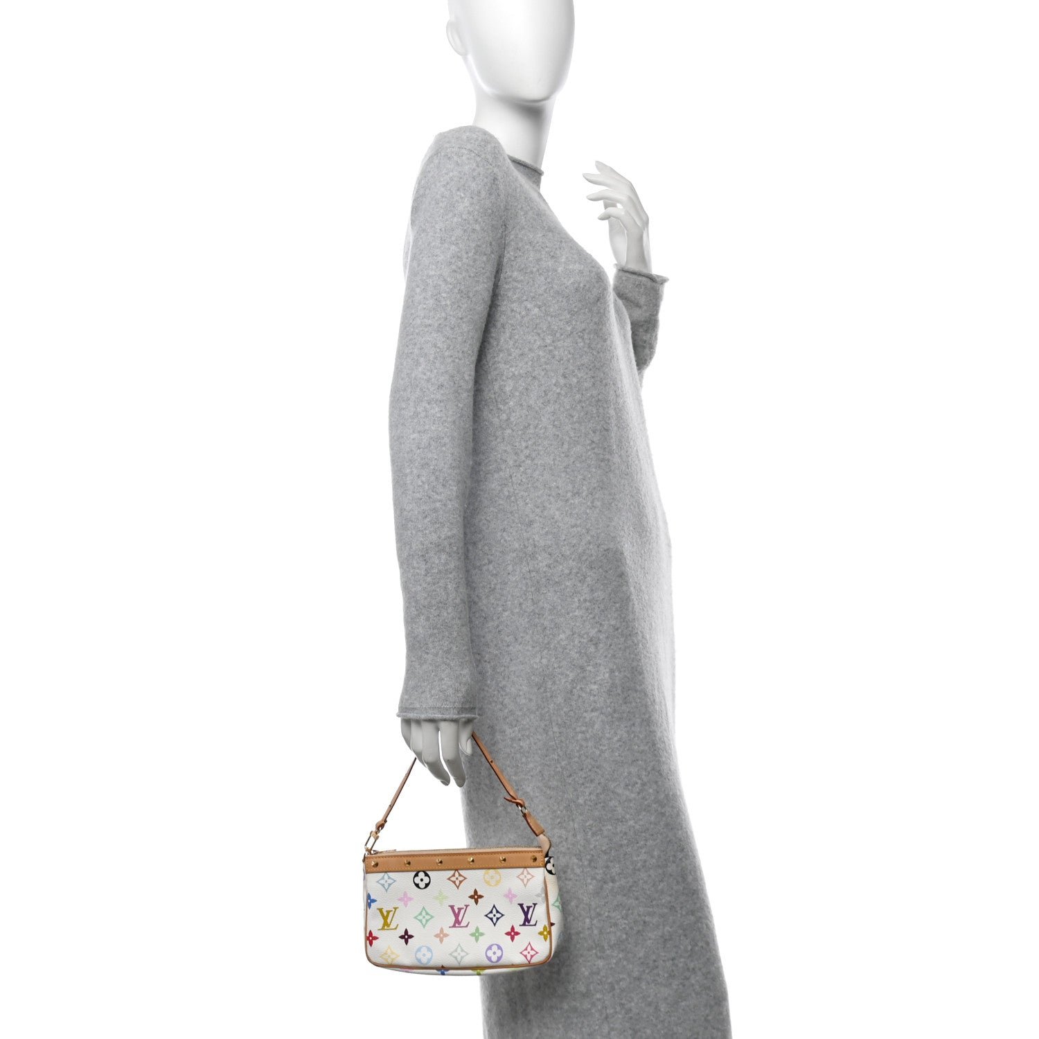 Monogram Multicolor Pochette Accessories White - Image 2