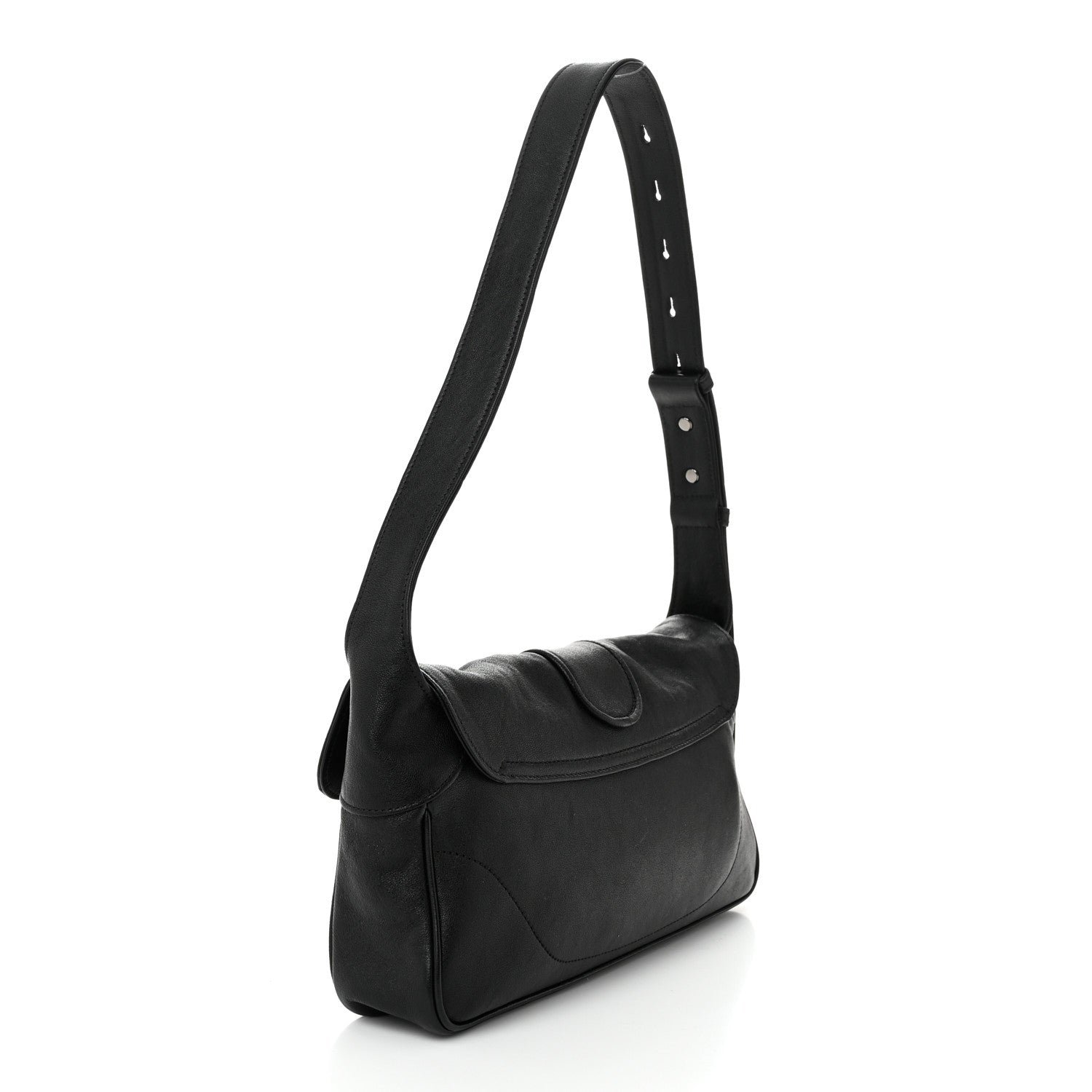 Goatskin Small GG Monochrome Aphrodite Shoulder Bag Black - Image 3