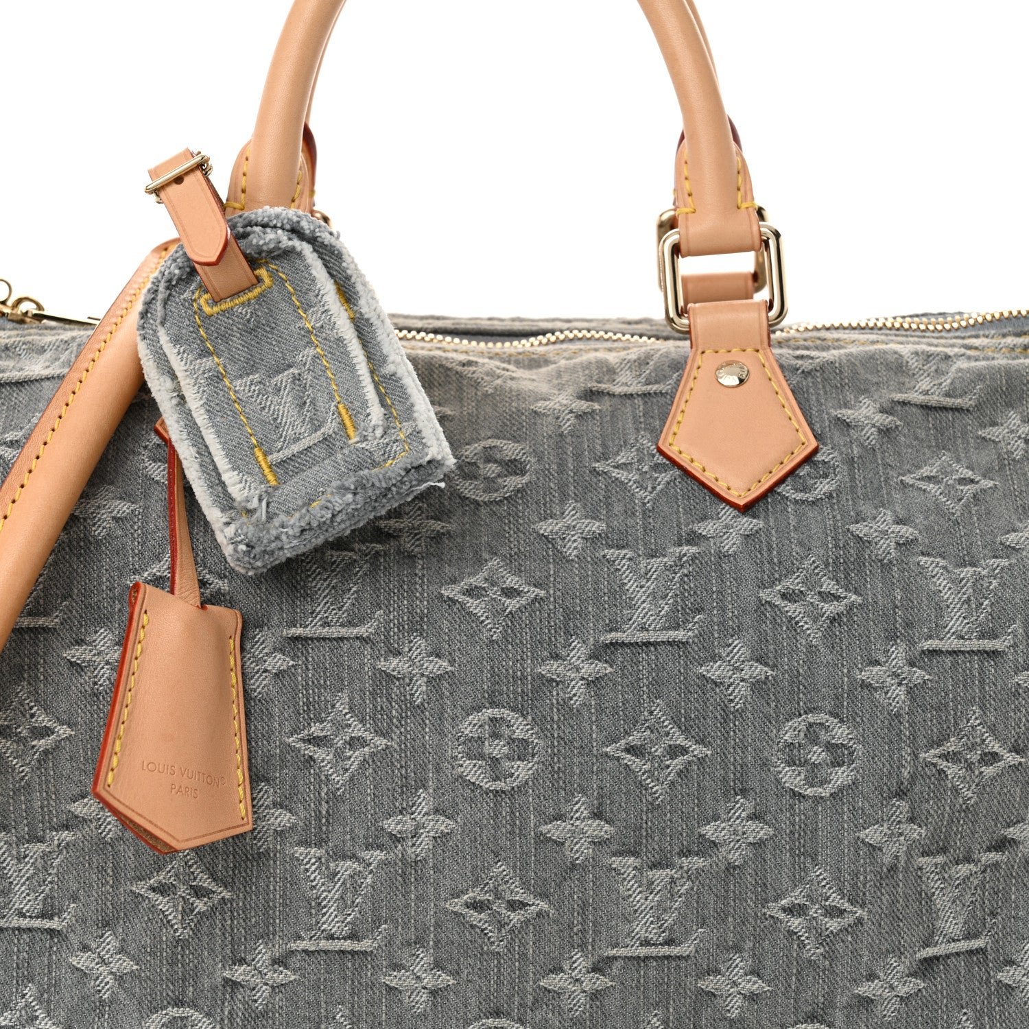 Monogram Denim Speedy Soft 30 Washed Gray - Image 7