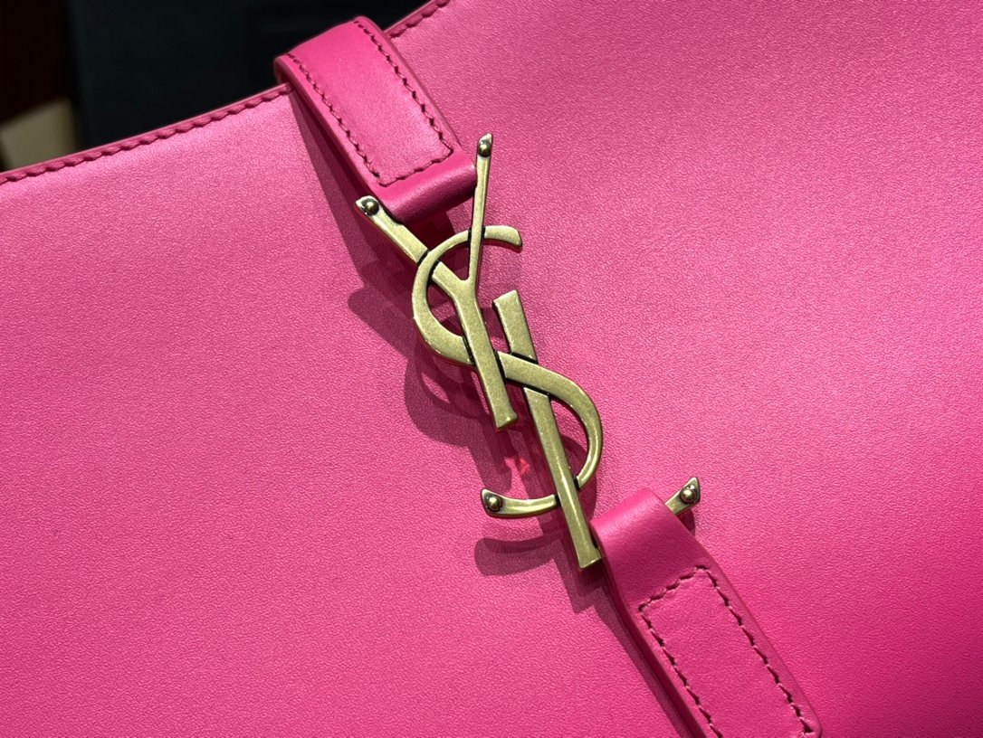 YSL Pink Gold Shoulder Bag – Elegant Underarm Hobo Style, Luxury Saint Laurent Baguette Bag - Image 4