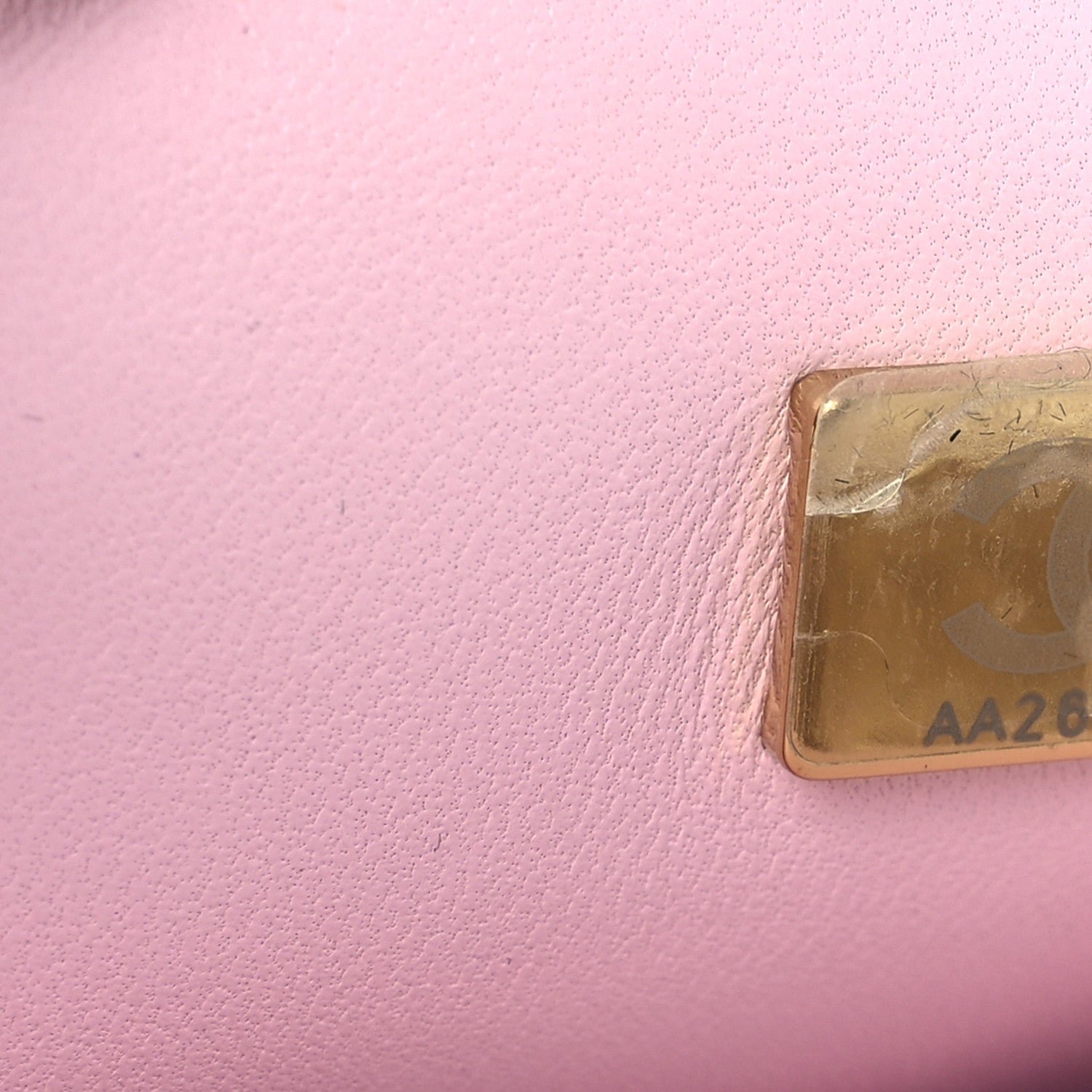 Crystal Embellished Metallic Lambskin Mini Chanel 22 Pink - Image 7