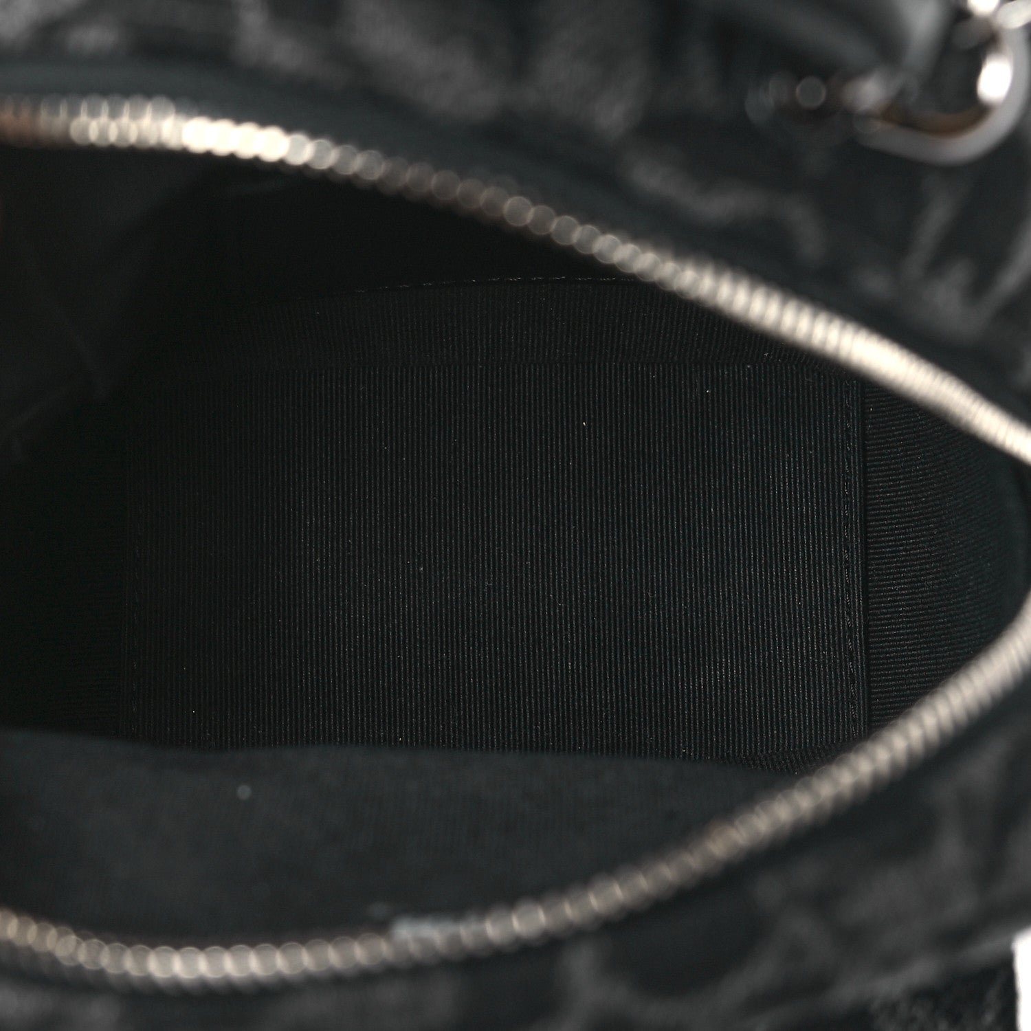 Denim Quilted Flower CC Mini Classic Backpack Black - Image 5