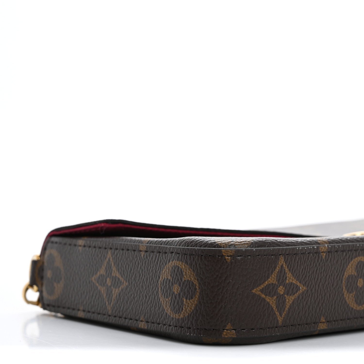 Monogram Pochette Felicie Chain Wallet Fuchsia - Image 10