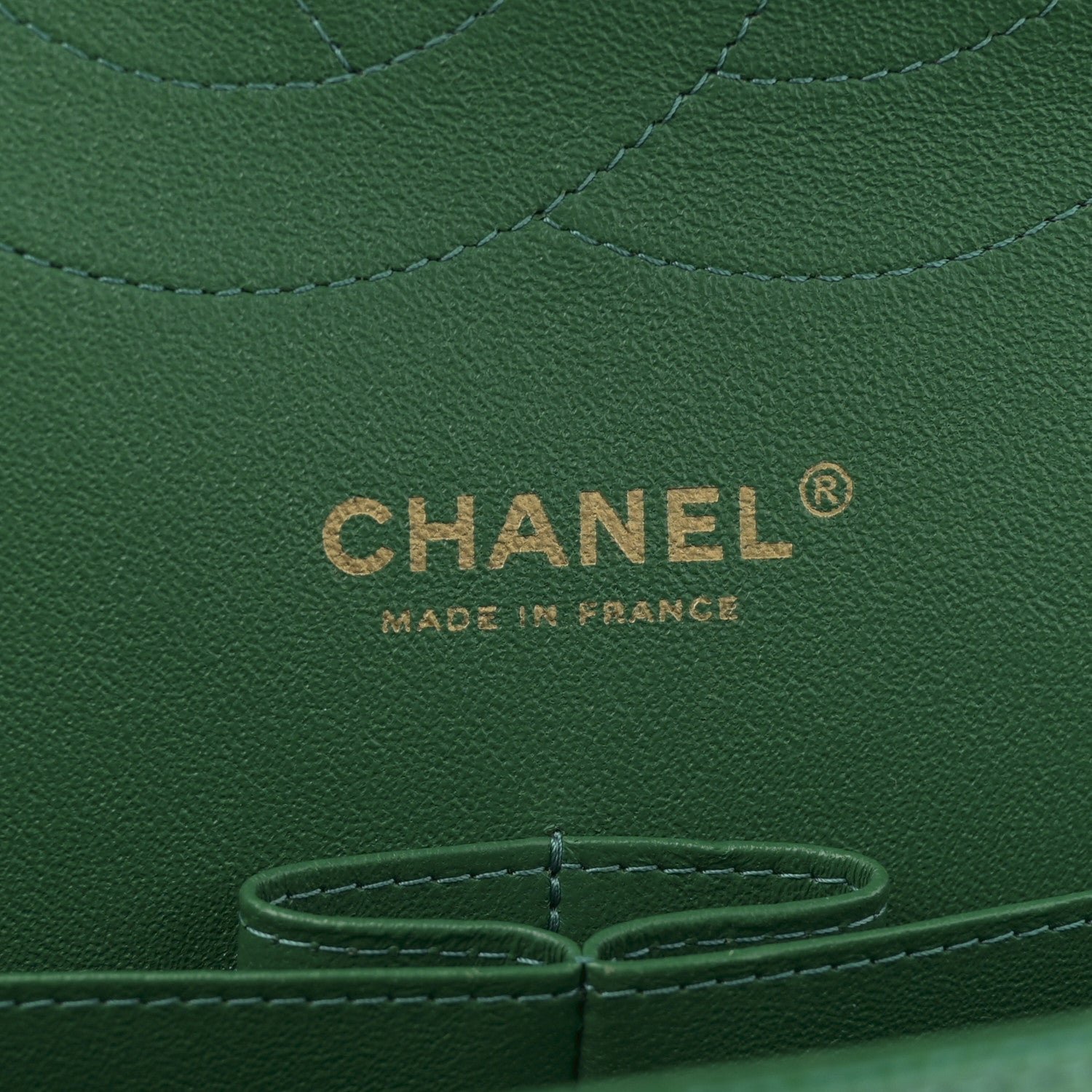 Metallic Caviar Quilted Jumbo Double Flap Green - Image 6