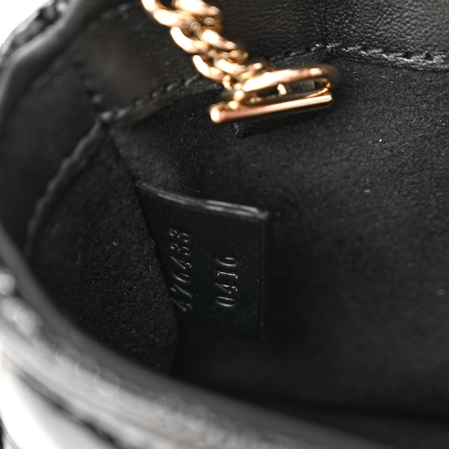 Patent Lambskin Matelasse Super Mini GG Marmont Shoulder Bag Black - Image 7