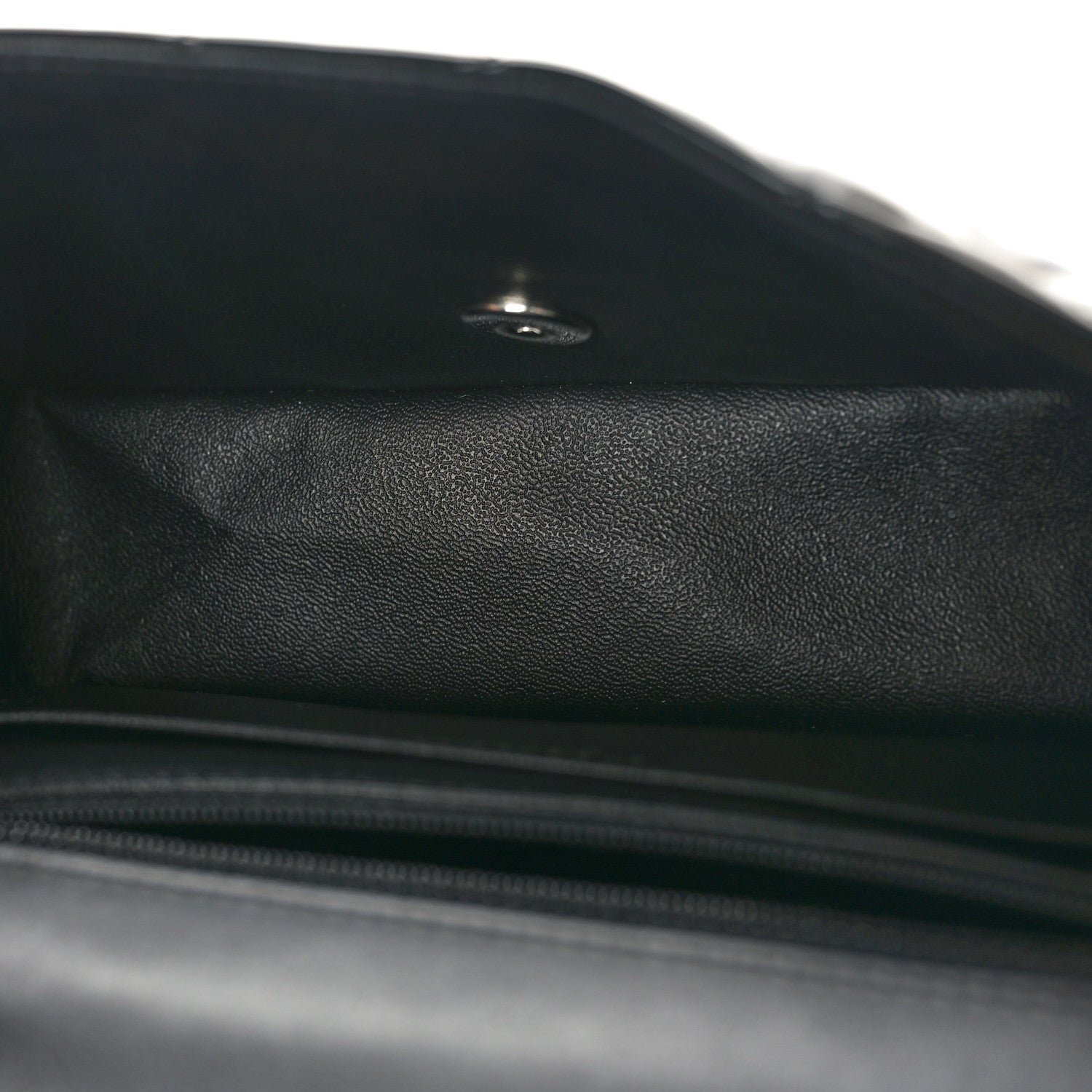 Patent Calfskin Quilted Bi-Color Mini Rectangular Flap Black Red - Image 5