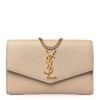 Grain De Poudre Monogram Uptown Chain Wallet Dark Beige