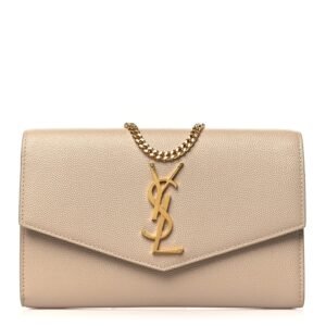 Grain De Poudre Monogram Uptown Chain Wallet Dark Beige
