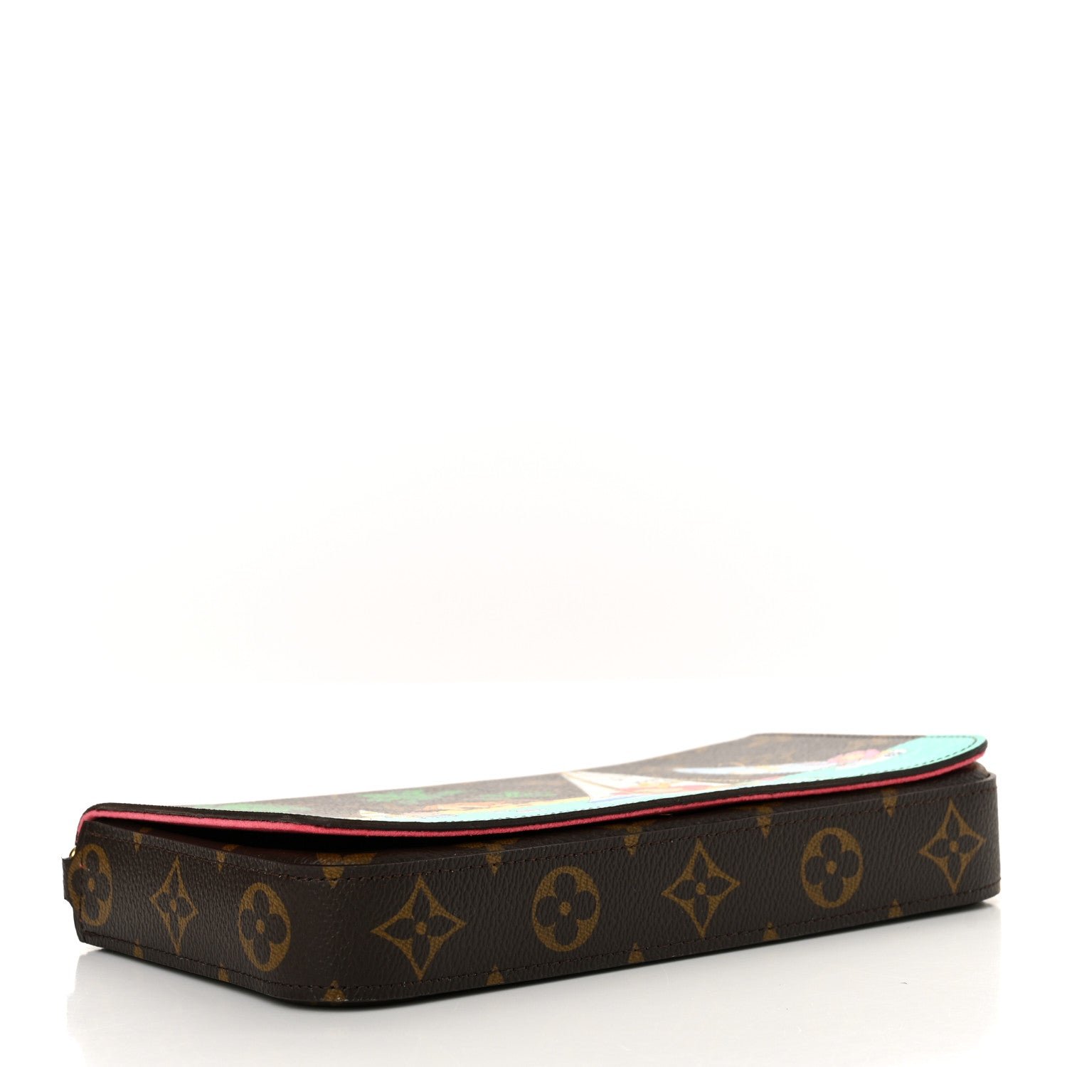 Monogram 2023 Christmas Animation Sailing Pochette Felicie Chain Wallet Dragonfruit Pink - Image 4