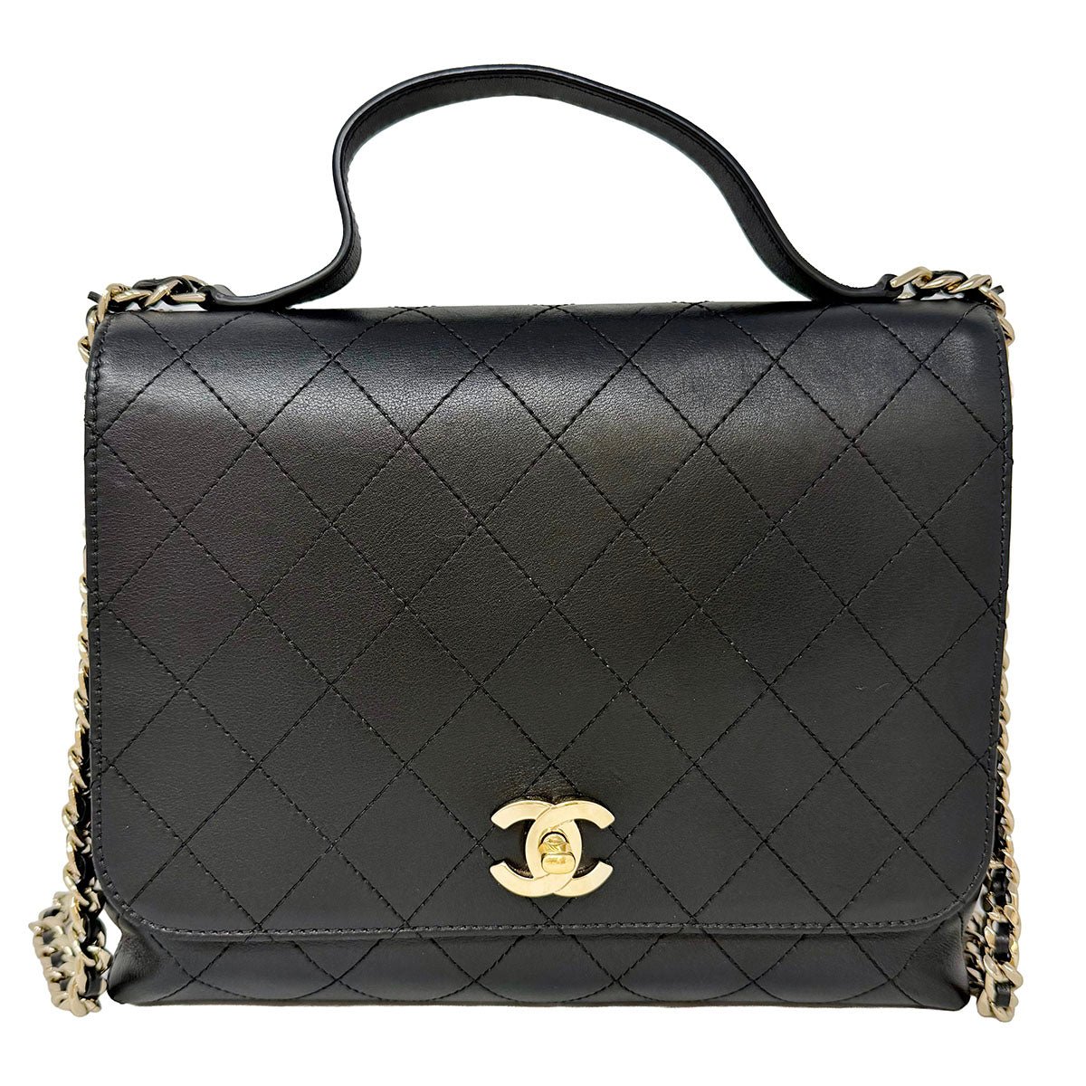 Chanel Quilted Handle Bag