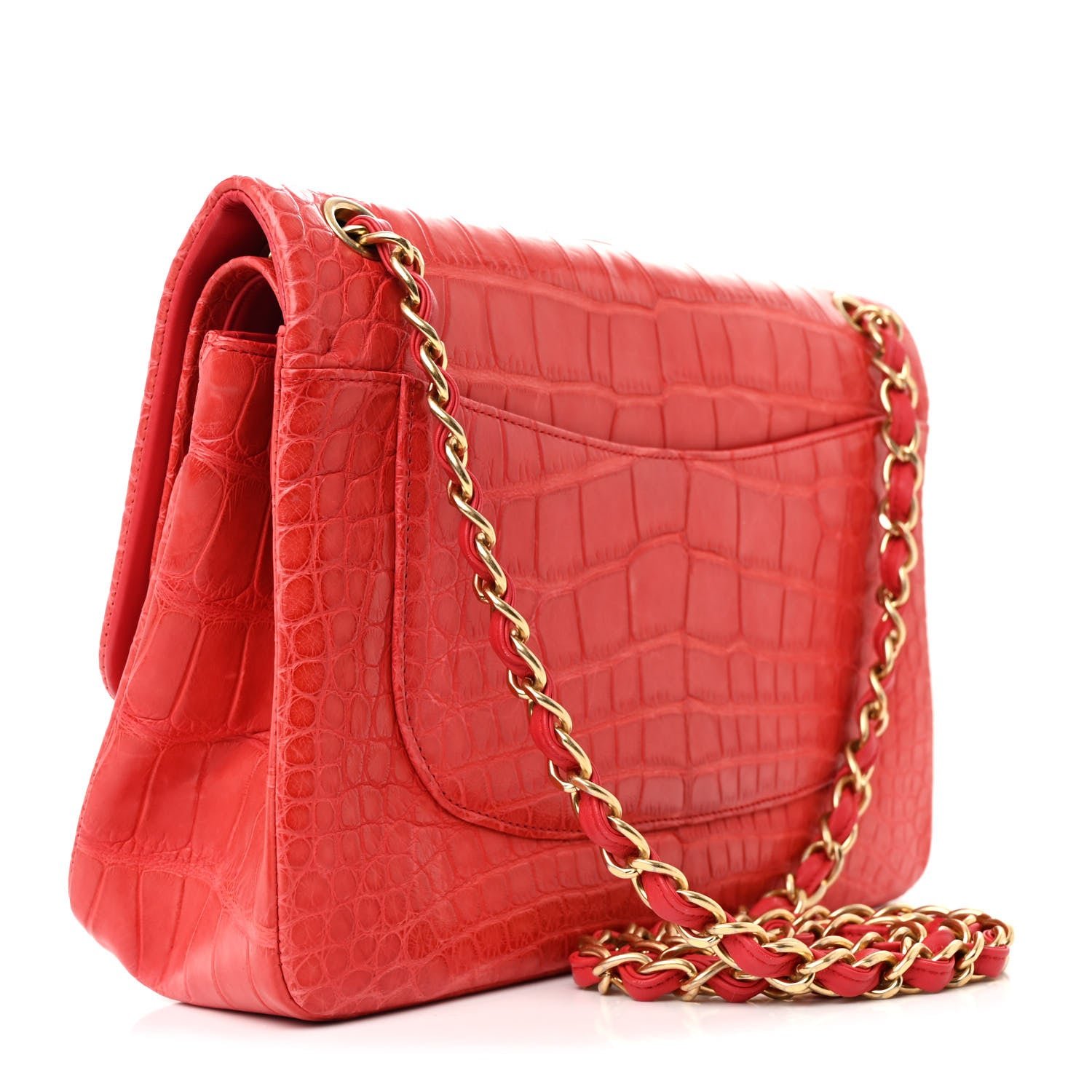 Alligator Jumbo Double Flap Red - Image 3
