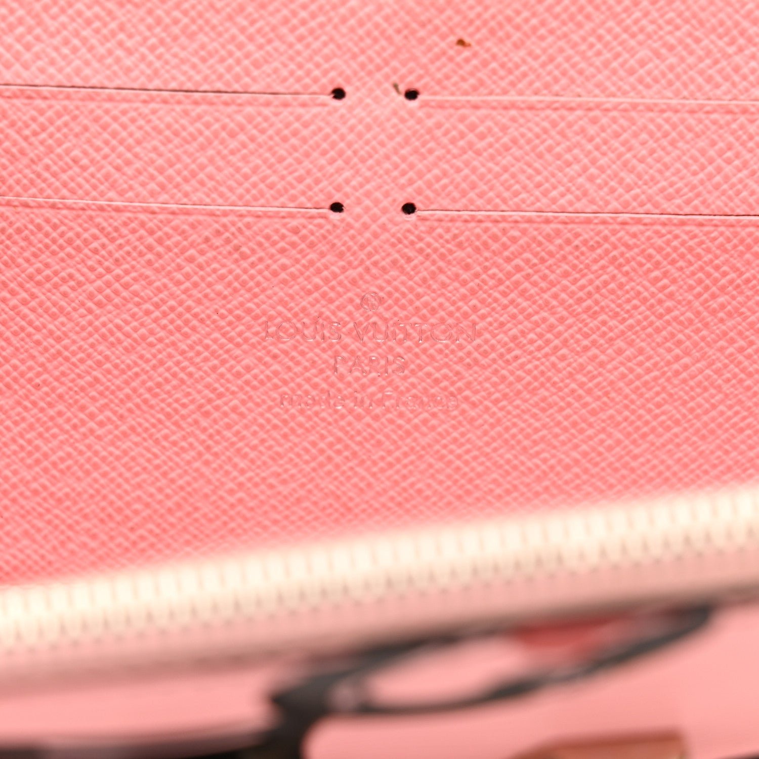 Epi Chain Flower Print Twist Chain Wallet Pink - Image 6