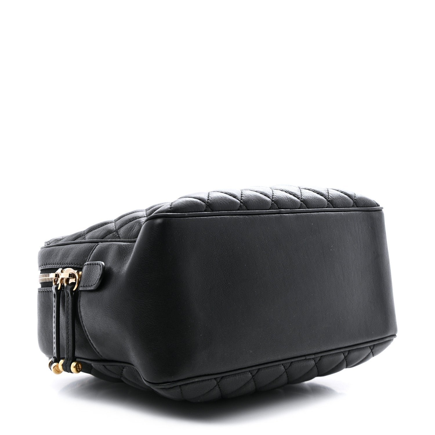 Calfskin Quilted CC Medium Vanity Case Black - Image 5
