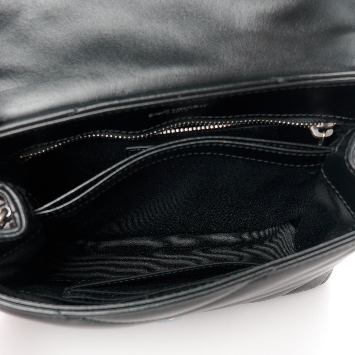 Calfskin Y Quilted Monogram Toy Loulou Crossbody Bag Black - Image 5