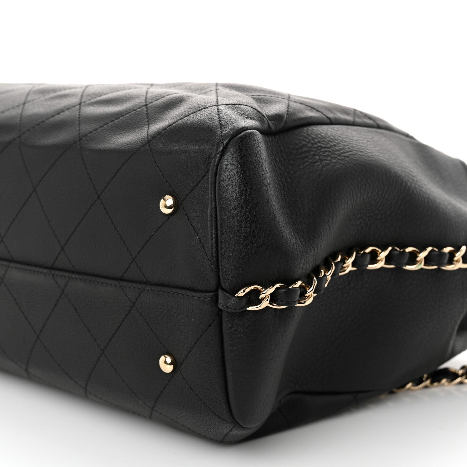 Bullskin Stitched Large Shopping Bag Black - Image 10