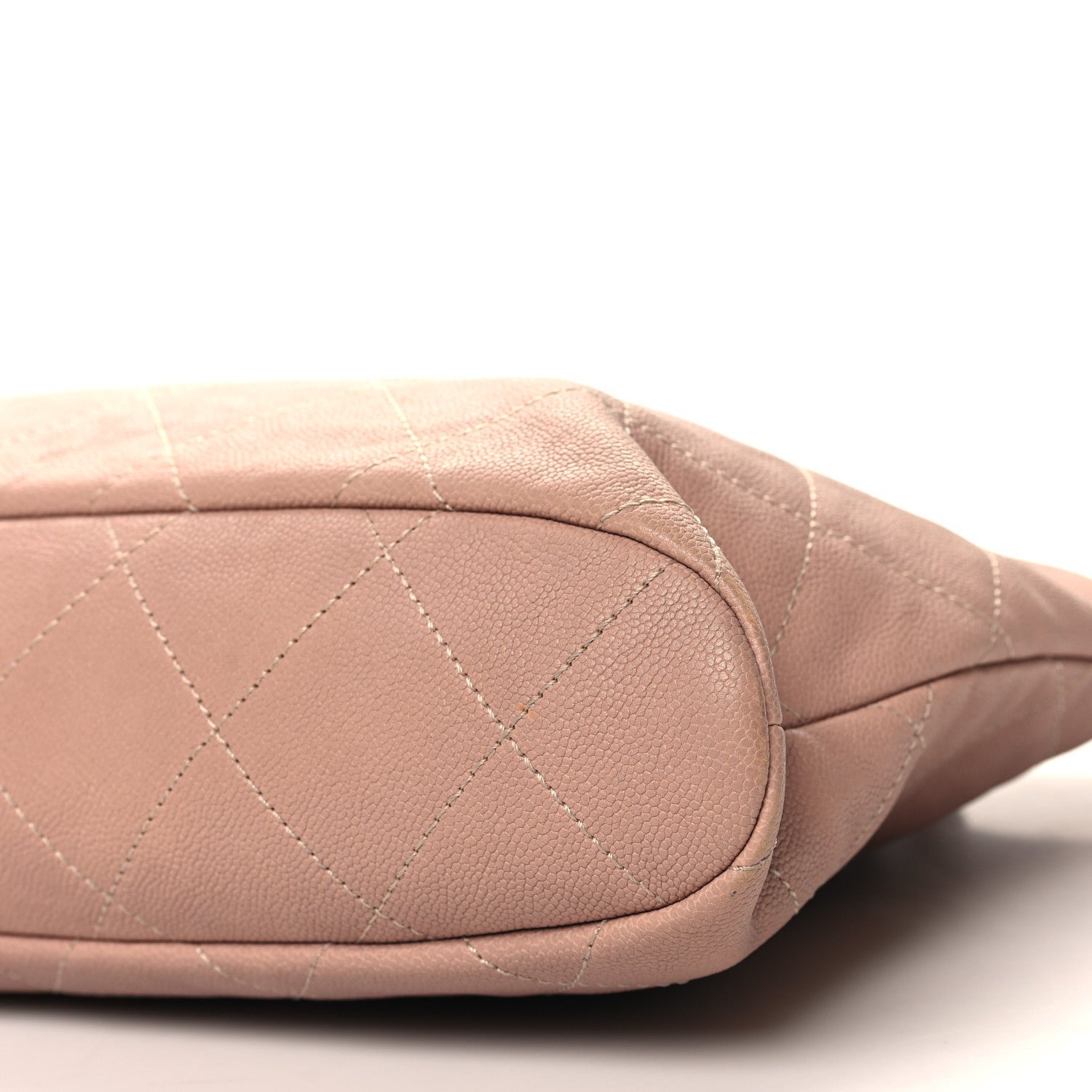 Caviar Quilted Shopping Tote Pink - Image 10
