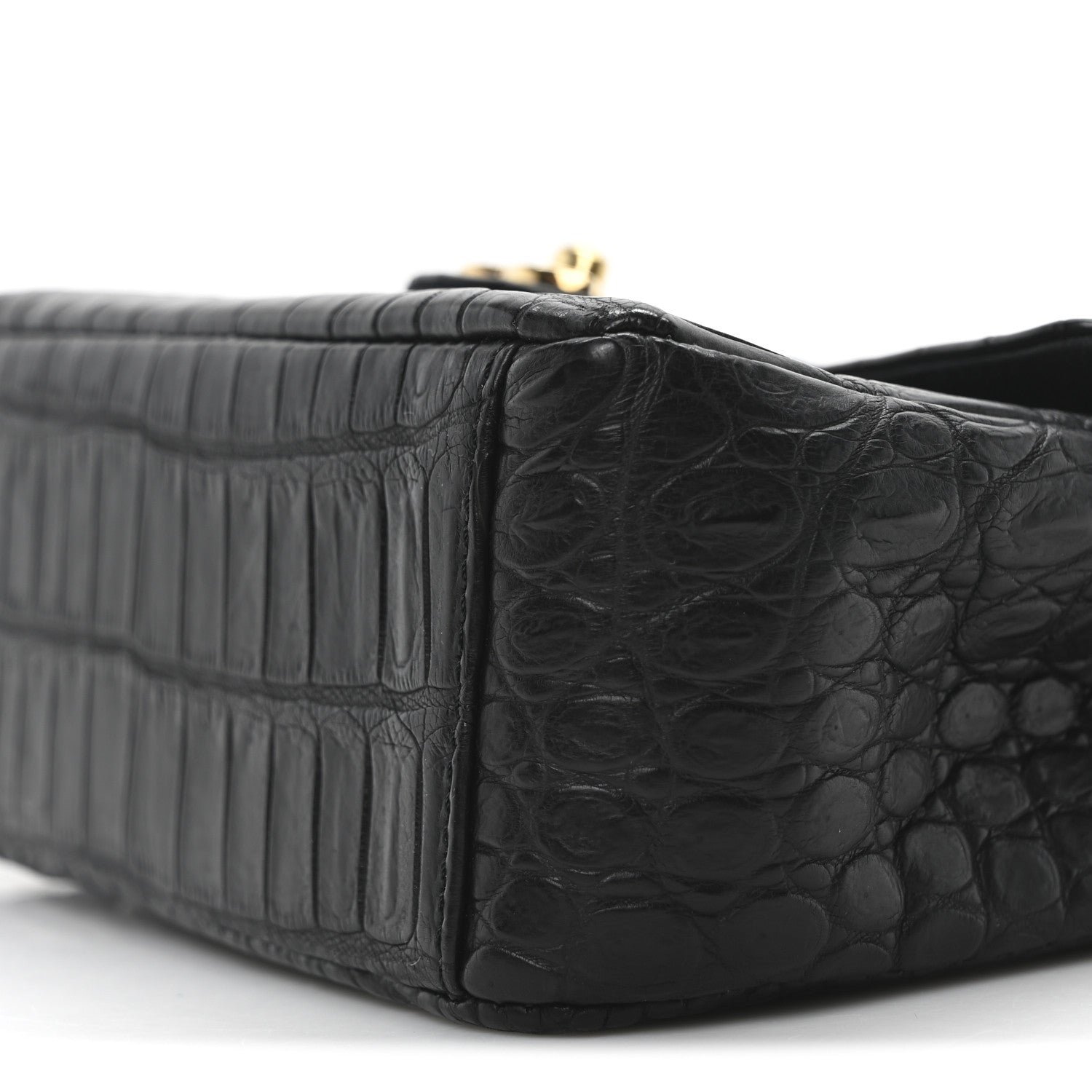 Matte Alligator Mini Square Flap Black - Image 10
