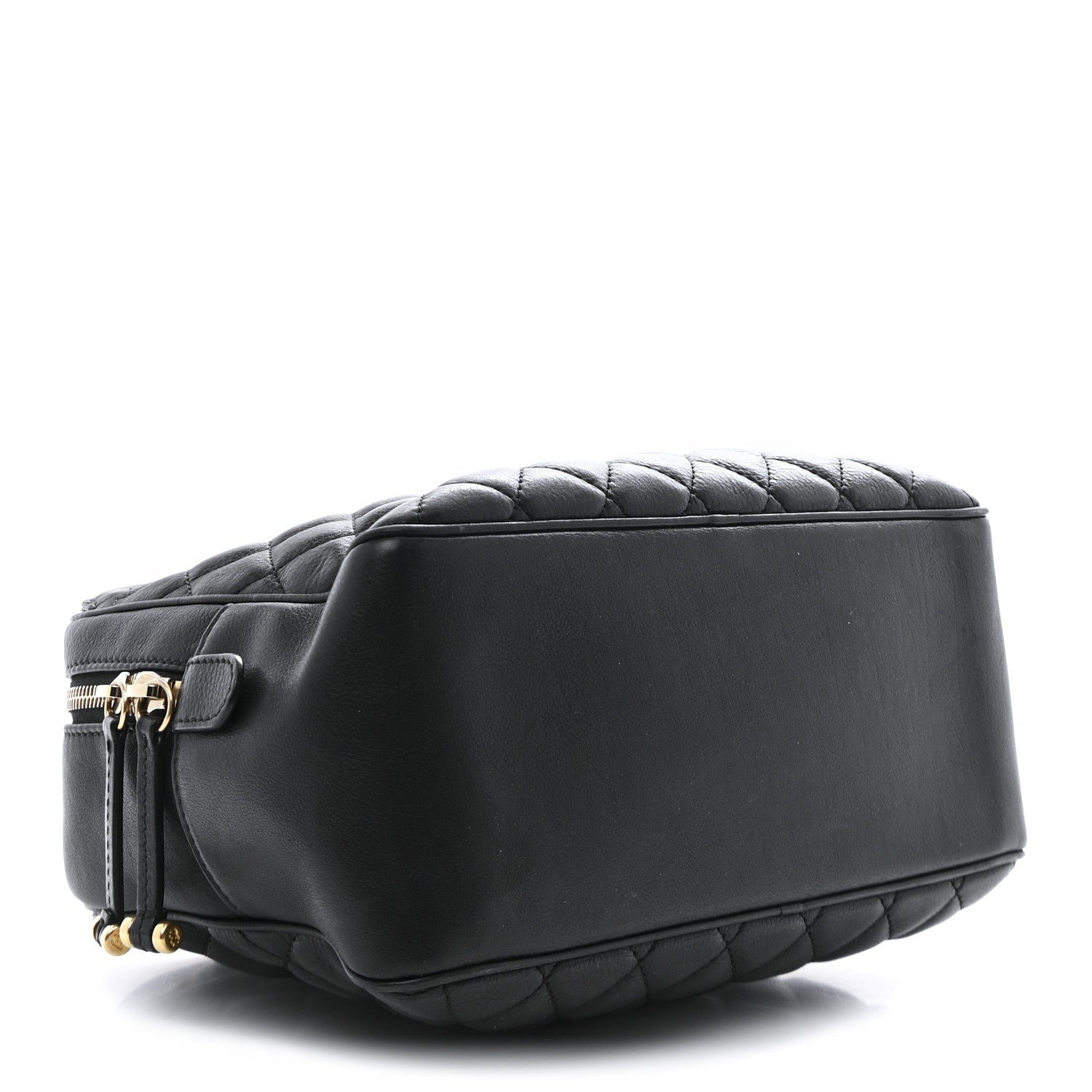 Calfskin Quilted CC Medium Vanity Case Black - Image 8