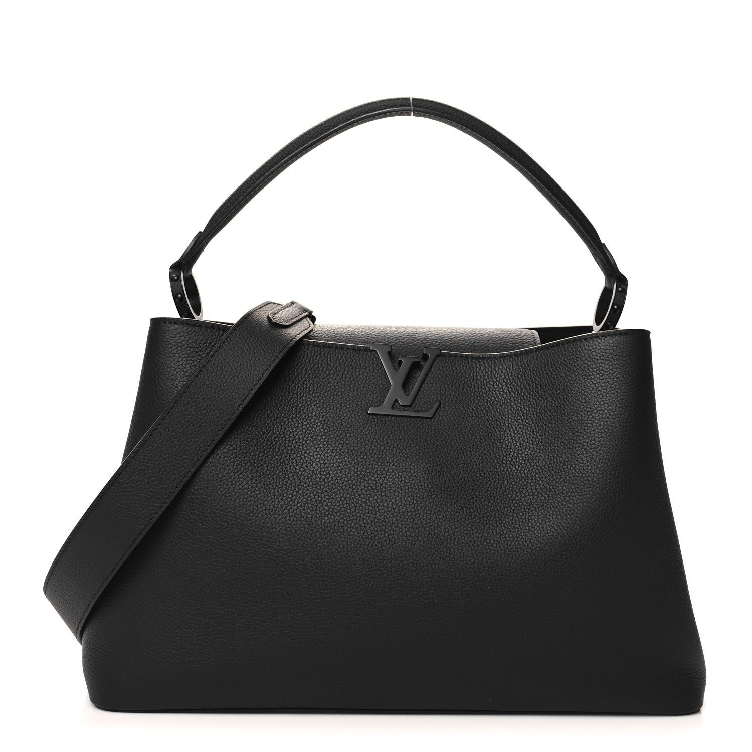 Taurillon Capucines GM Souple Matte Black
