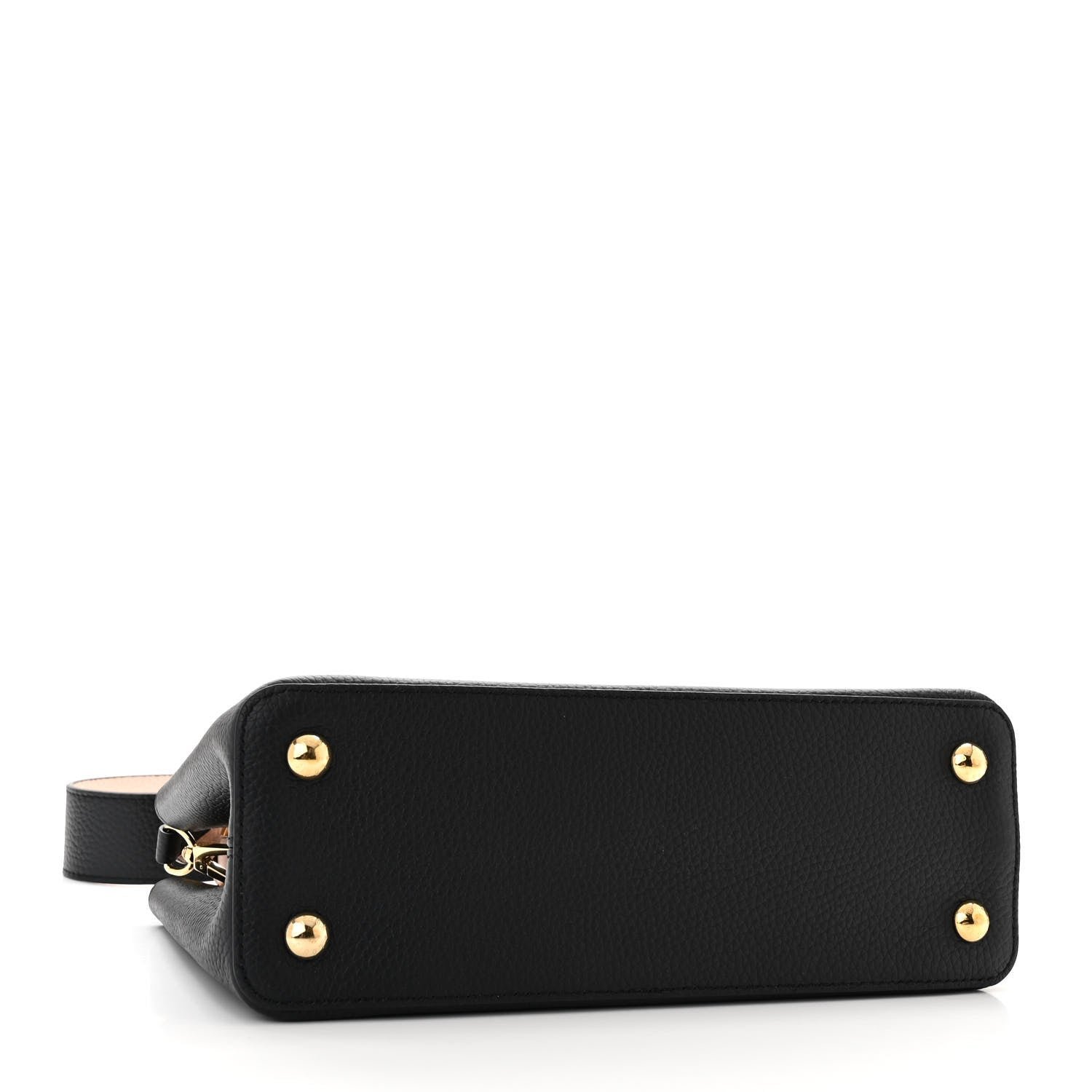 Taurillon Capucines MM Black Rose Trianon Pink Coquille Beige - Image 4