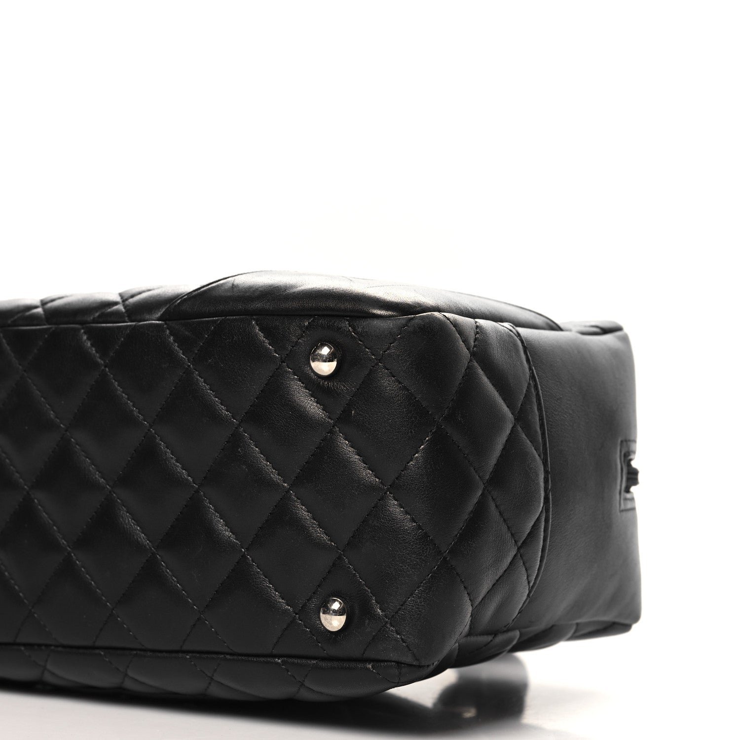 Calfskin Quilted Large Cambon Bowler Black - Image 10
