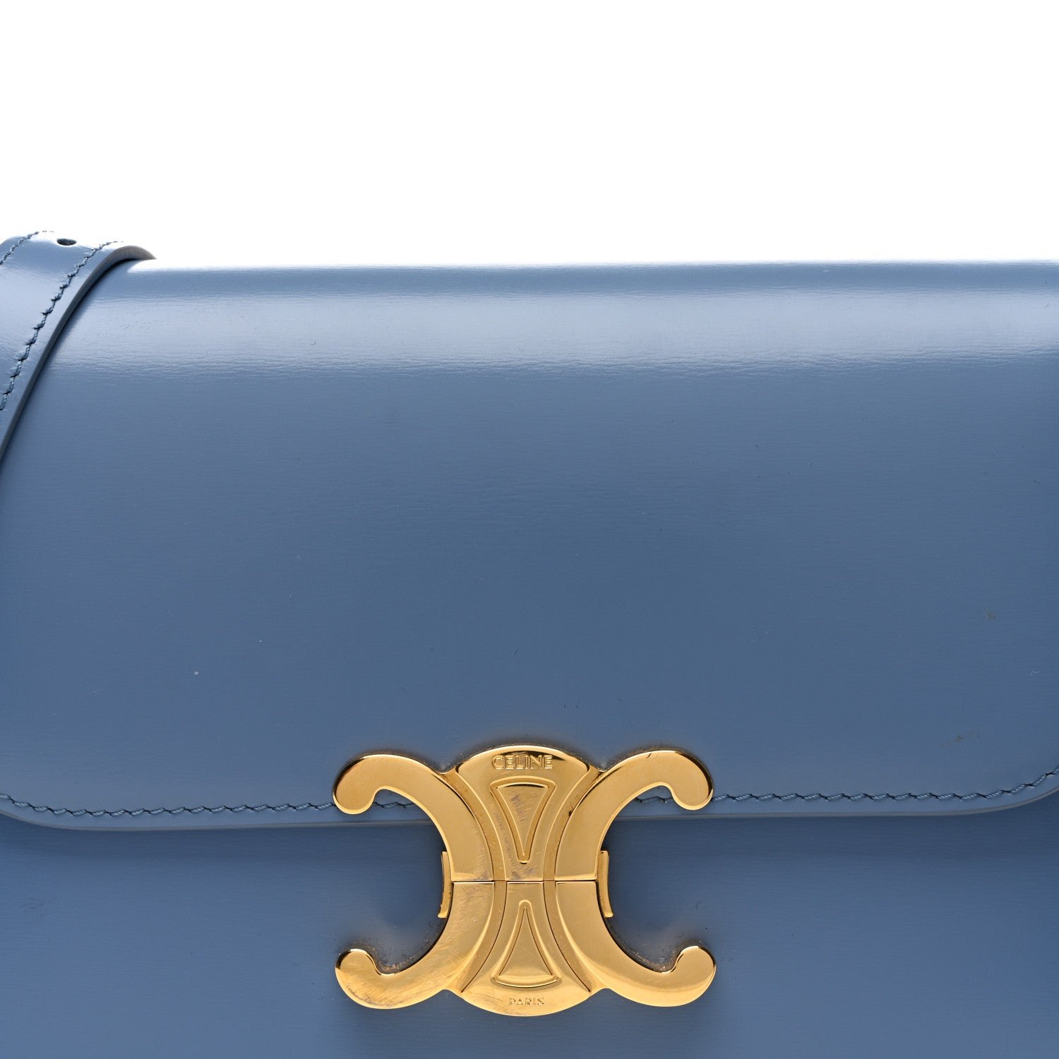Shiny Calfskin Teen Triomphe Azure - Image 10