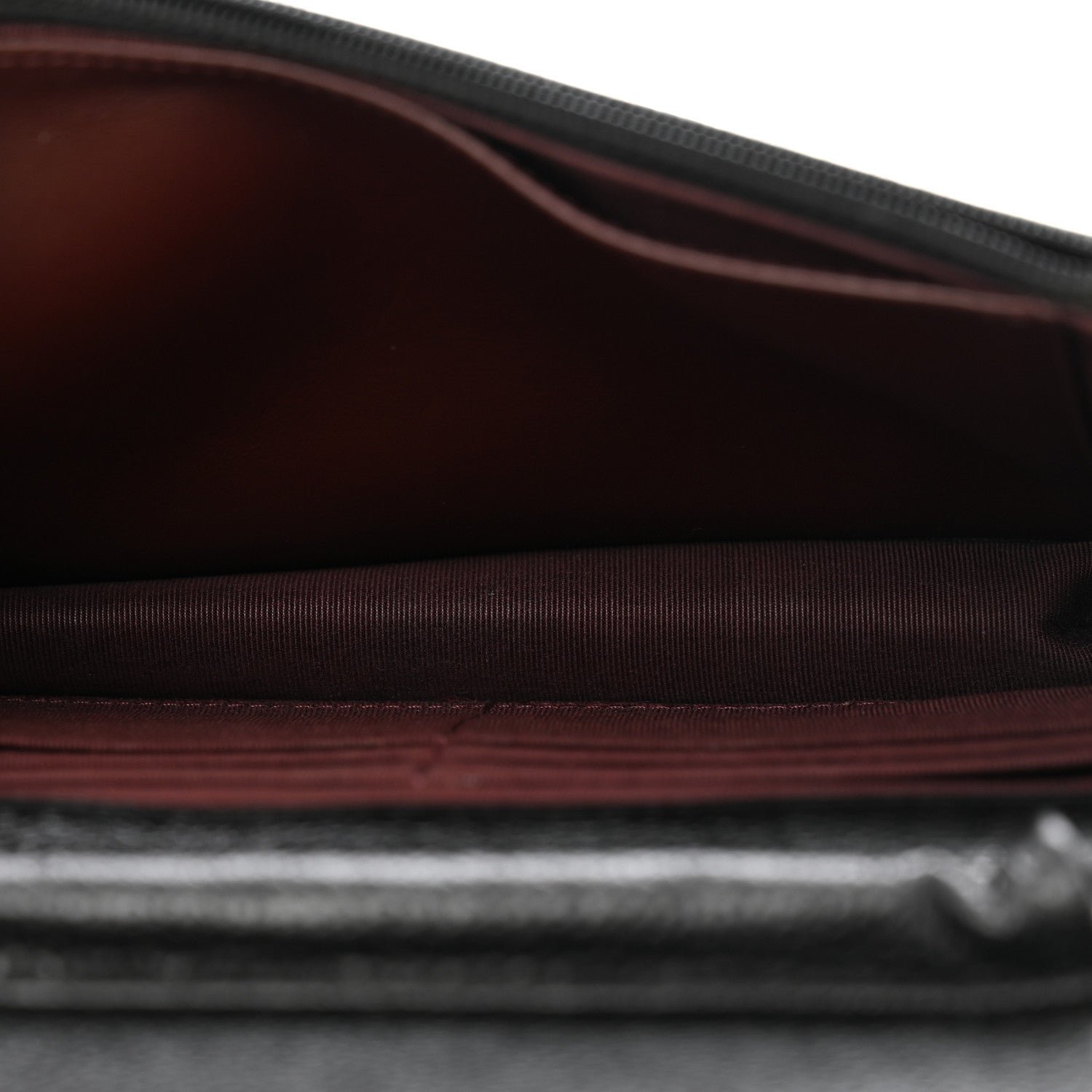 Caviar Quilted Wallet on Chain WOC Black - Image 5