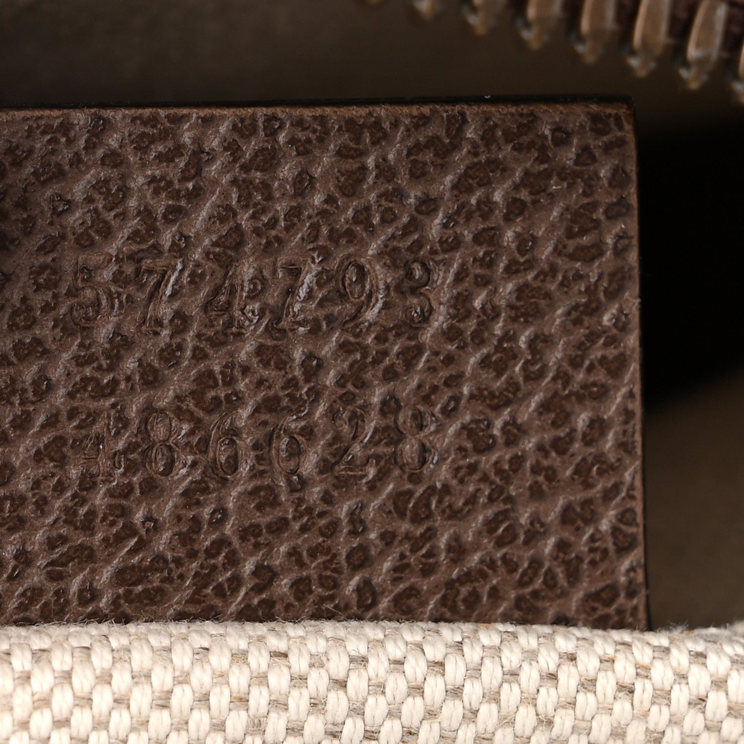 GG Supreme Monogram Textured Calfskin Web Medium Ophidia Briefcase Beige Ebony New Acero - Image 7