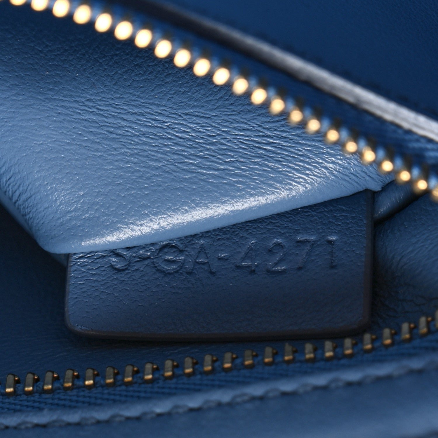 Shiny Calfskin Teen Triomphe Azure - Image 9