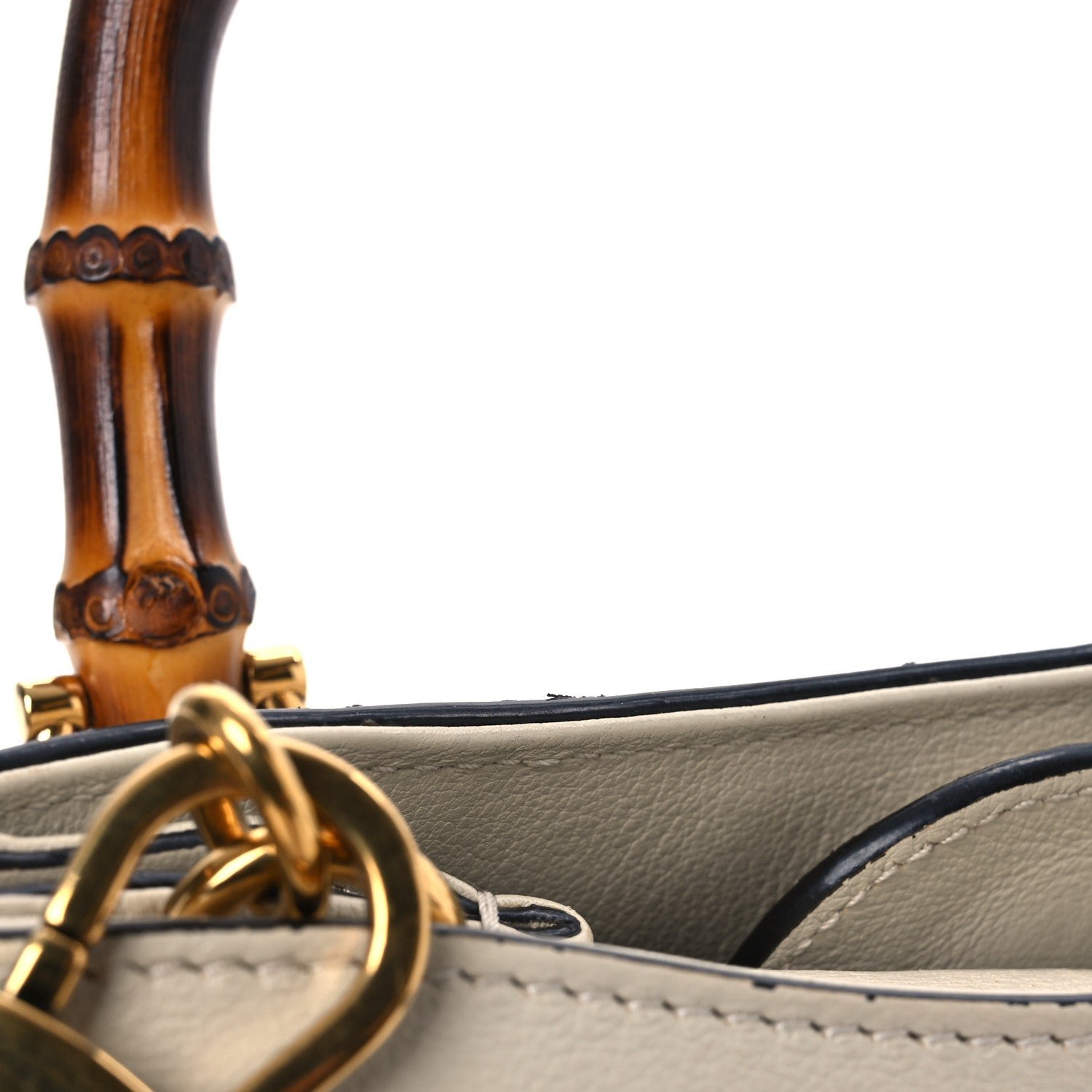 Wonka Grain Calfskin Mini Diana Tote Bag Mystic White - Image 11