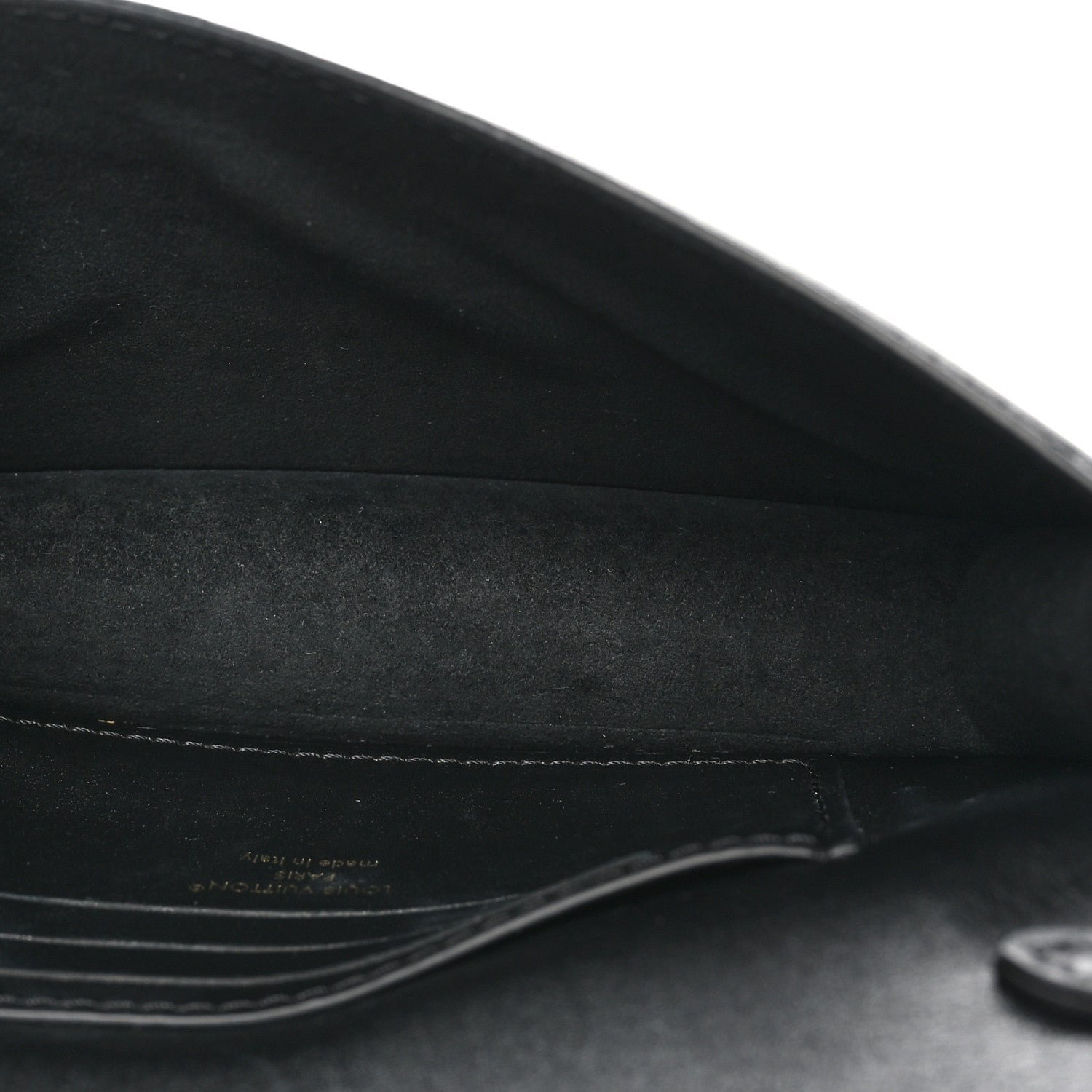 Calfskin LV Bloom Wallet On Chain Black - Image 5