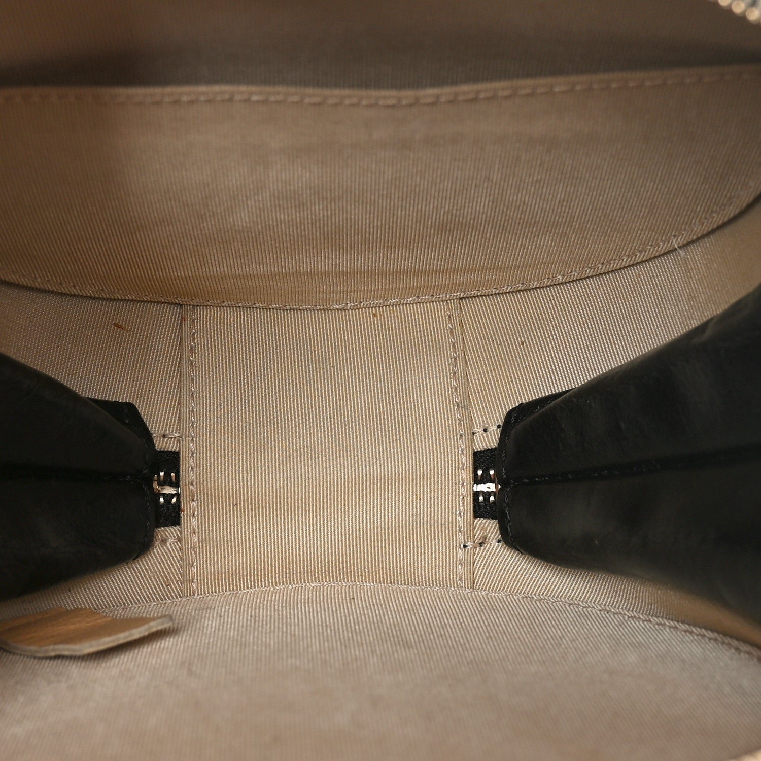 Glazed Calfskin Round As Earth Evening Bag Black - Image 6