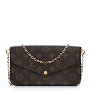 Monogram Pochette Felicie Chain Wallet Fuchsia