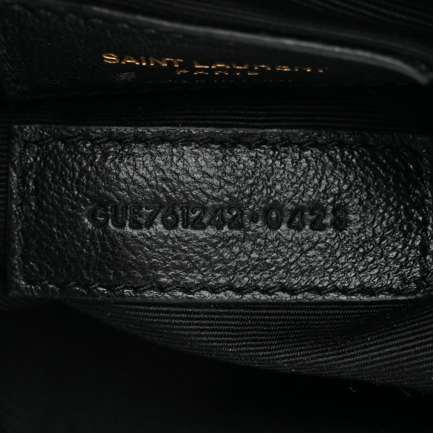 Lambskin Matelasse Monogram Joe Nano Bucket Bag Black - Image 7