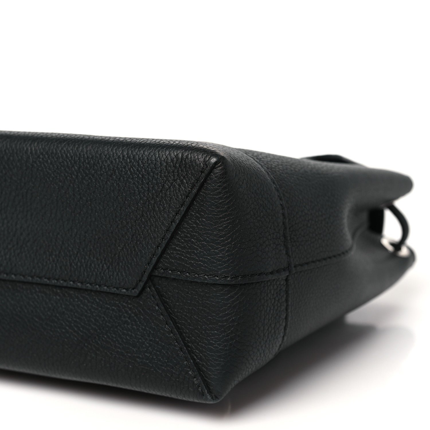 Calfskin Lockme Mini Backpack Black - Image 9